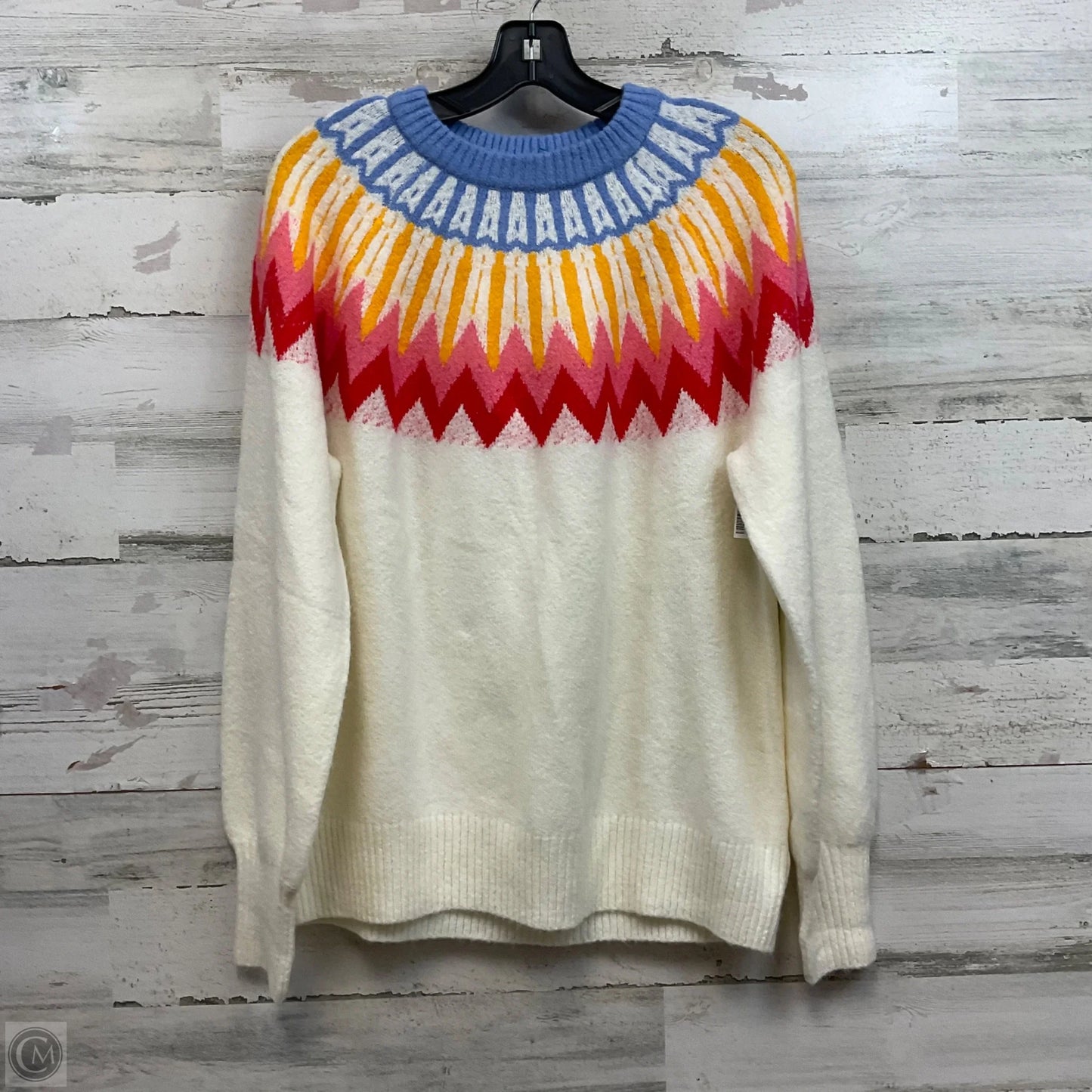 Sweater By French Connection In White, Size: L
