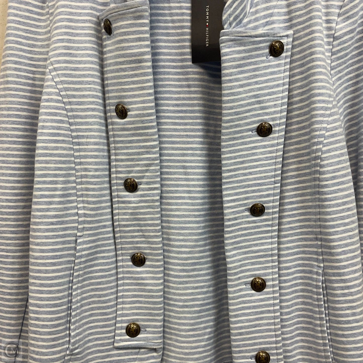 Jacket Other By Tommy Hilfiger In Blue & White, Size: M