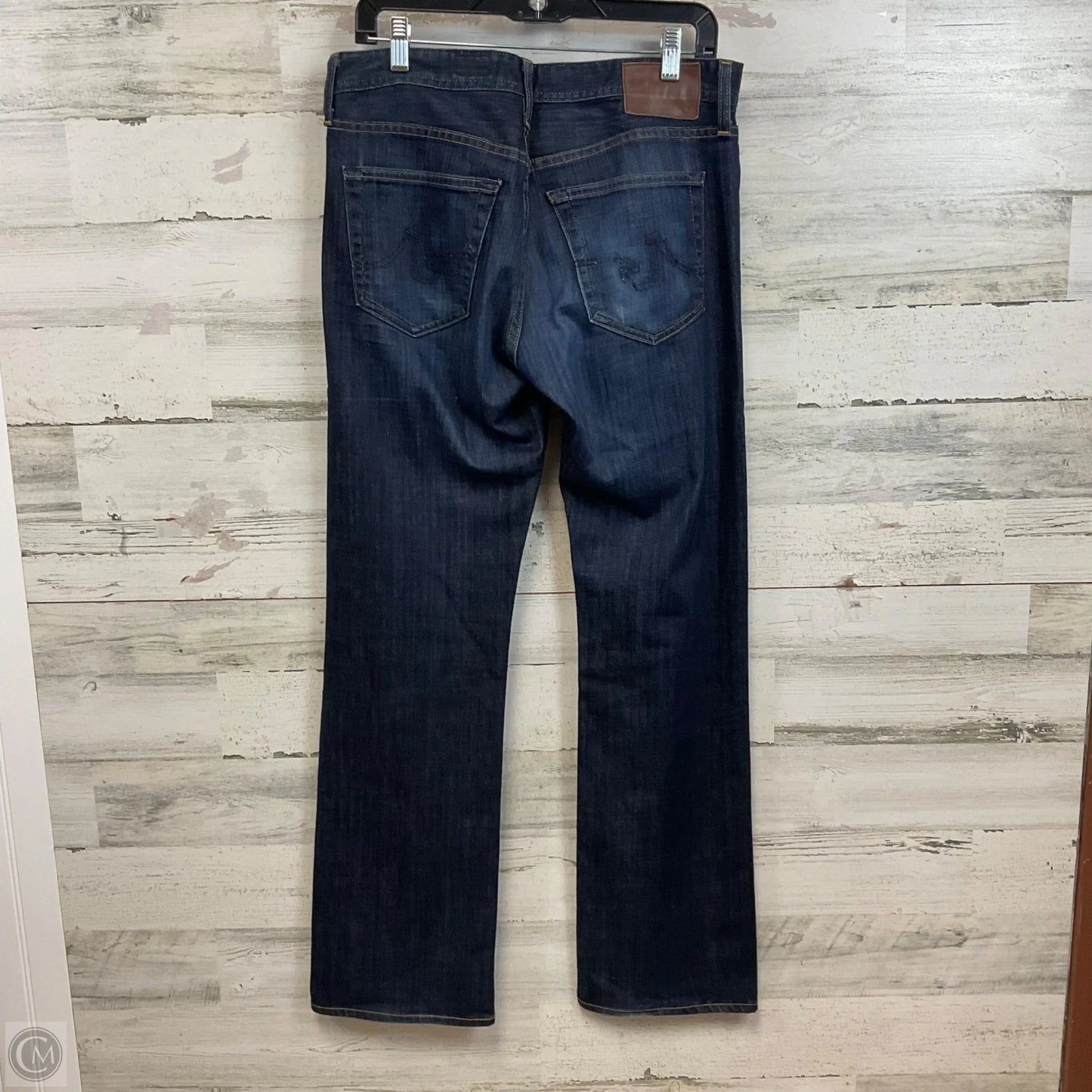 Jeans Straight By Ag Jeans In Blue Denim, Size: 10