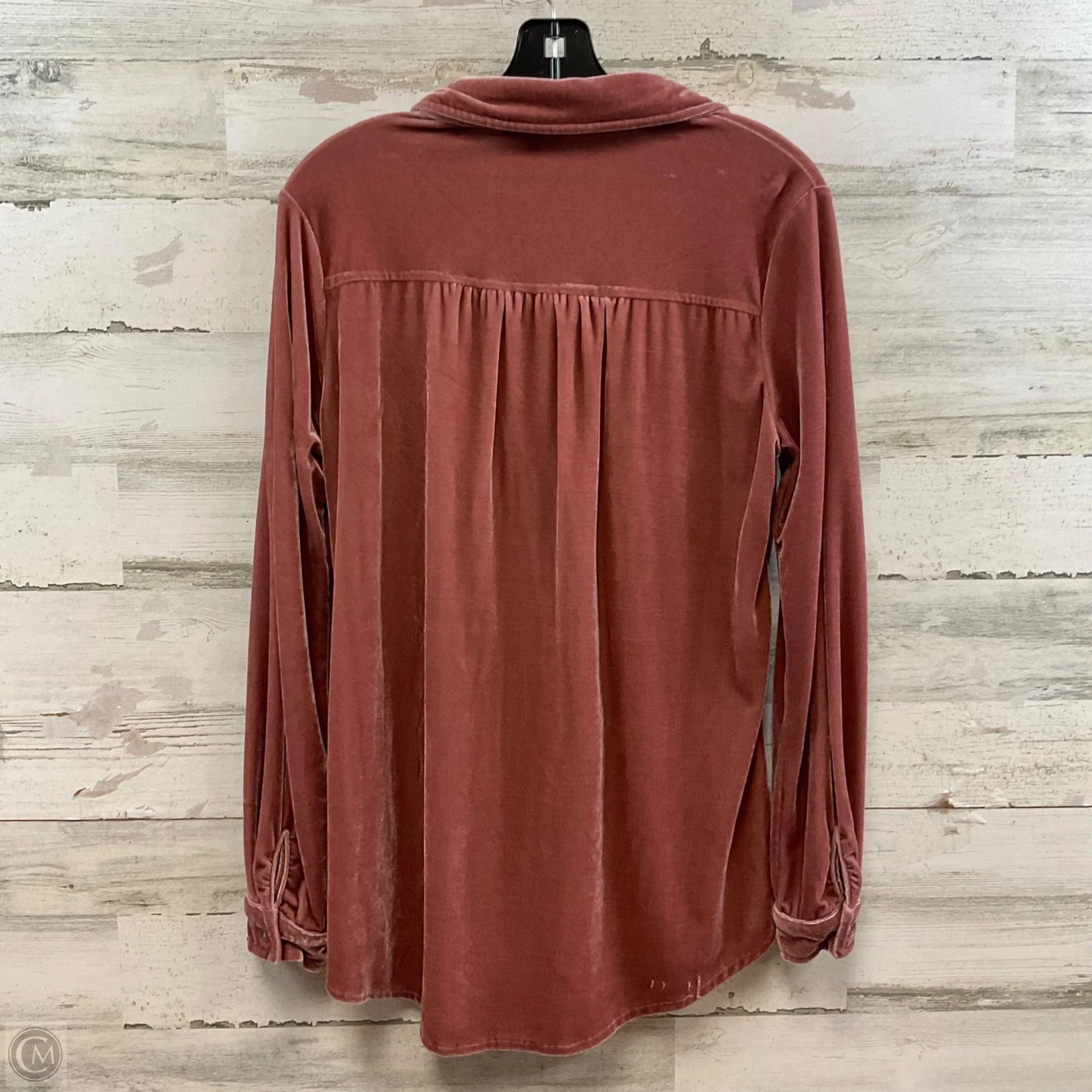 Blouse Long Sleeve By Umgee In Pink, Size: S