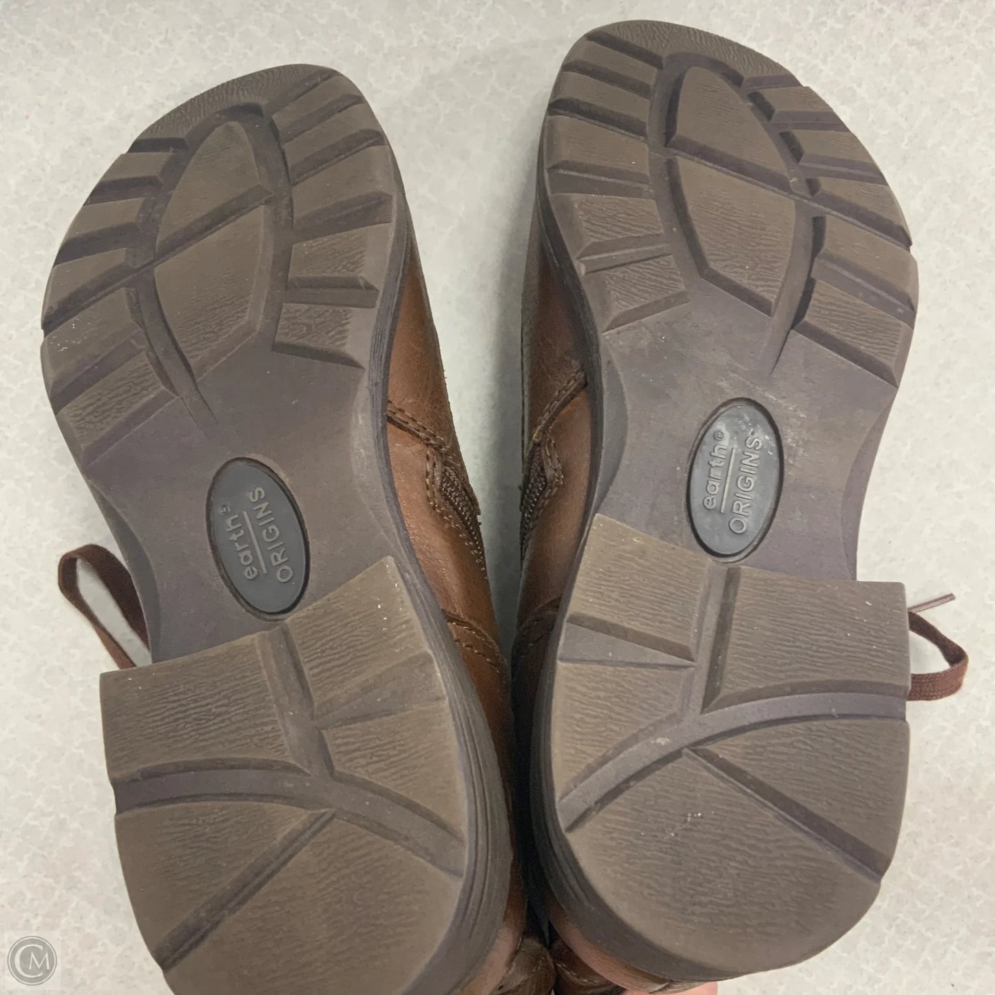 Boots Ankle Heels By Earth Origins In Brown, Size: 8.5