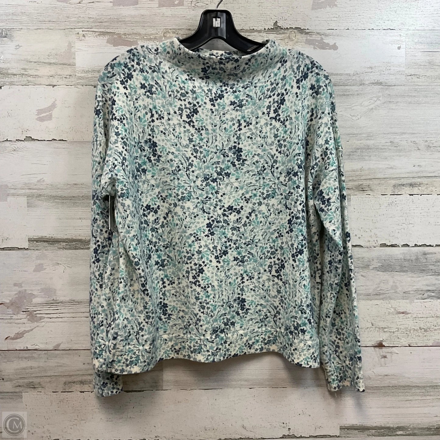 Sweater Cardigan Cashmere By Garnet Hill In Blue, Size: M