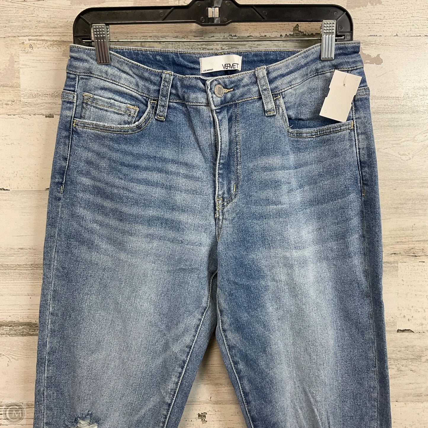 Jeans Straight By Vervet In Blue Denim, Size: 10