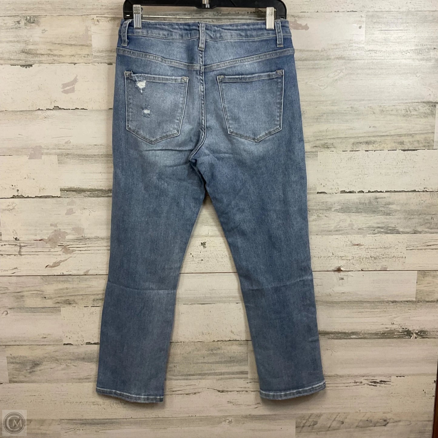 Jeans Straight By Vervet In Blue Denim, Size: 10