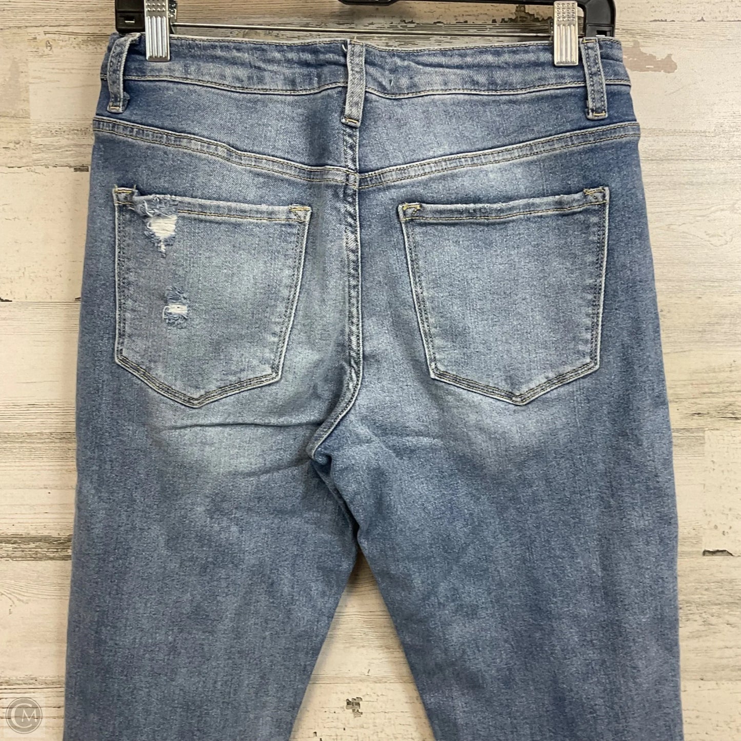 Jeans Straight By Vervet In Blue Denim, Size: 10