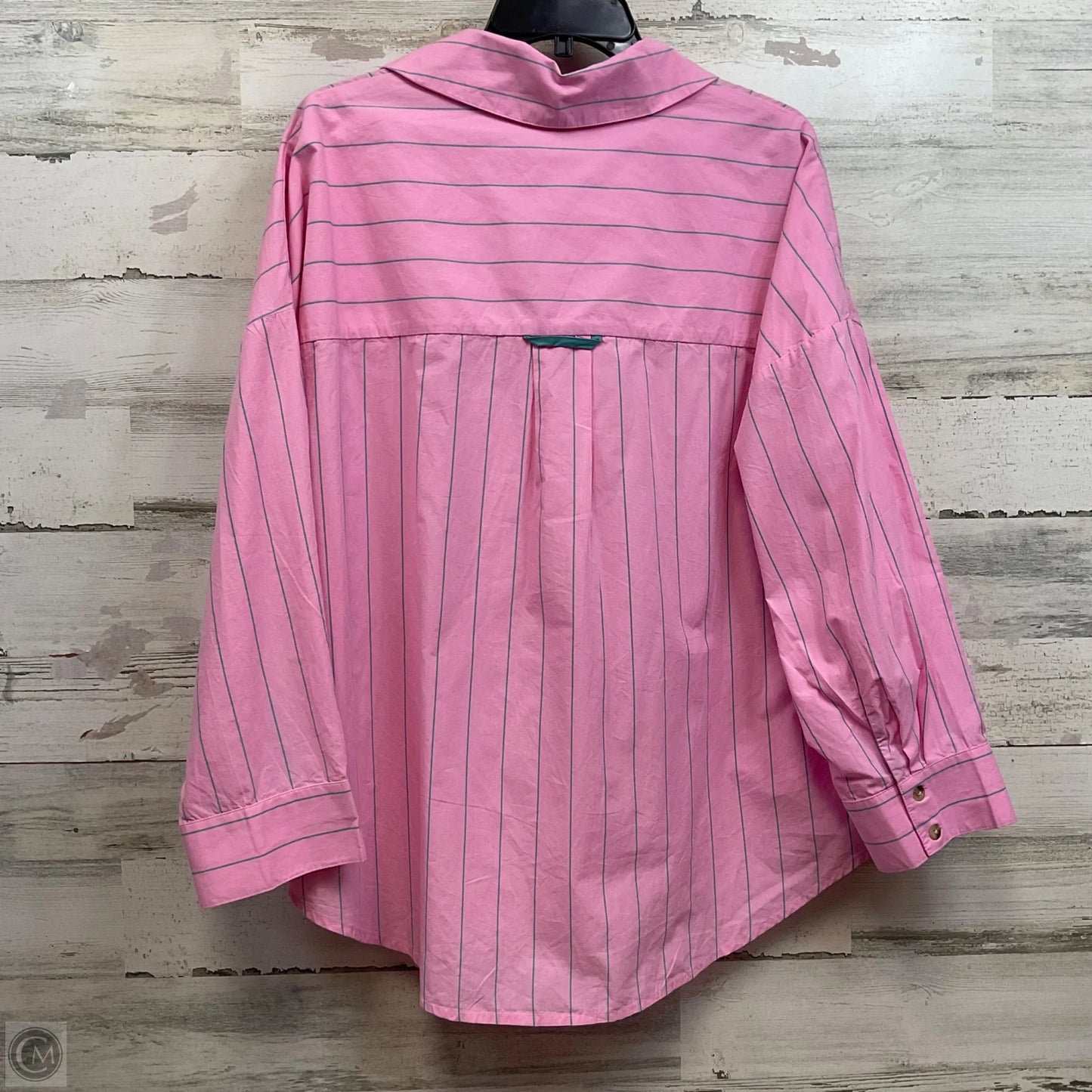 Blouse Long Sleeve By Anthropologie In Pink, Size: Xxs
