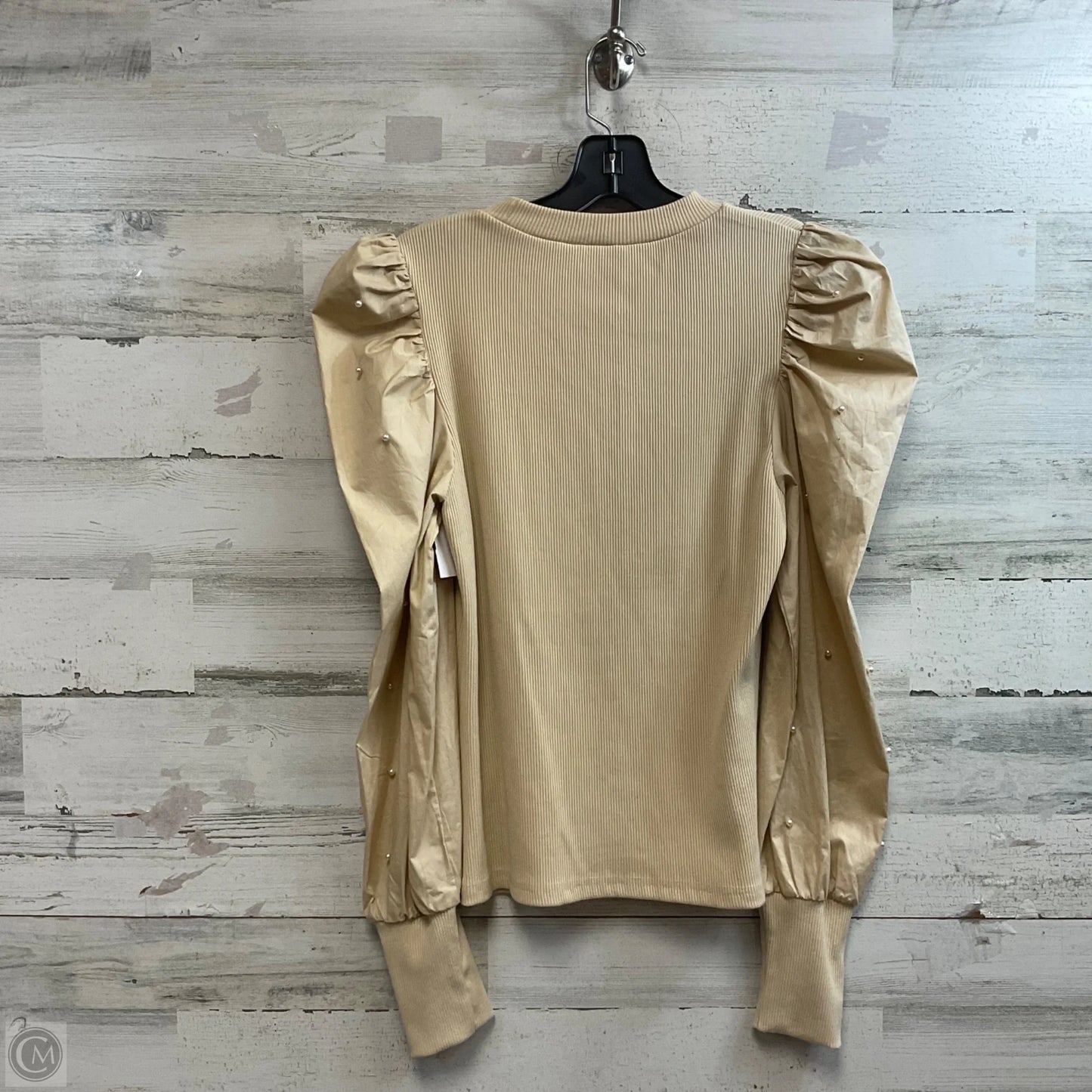 Top Long Sleeve By Dolan Left Coast In Brown, Size: S