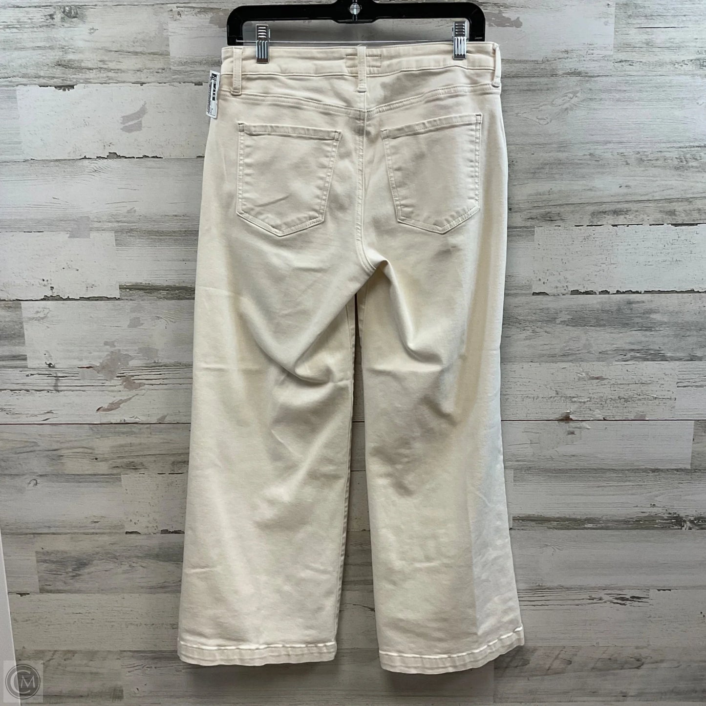 Jeans Wide Leg By Kut In Cream Denim, Size: 6