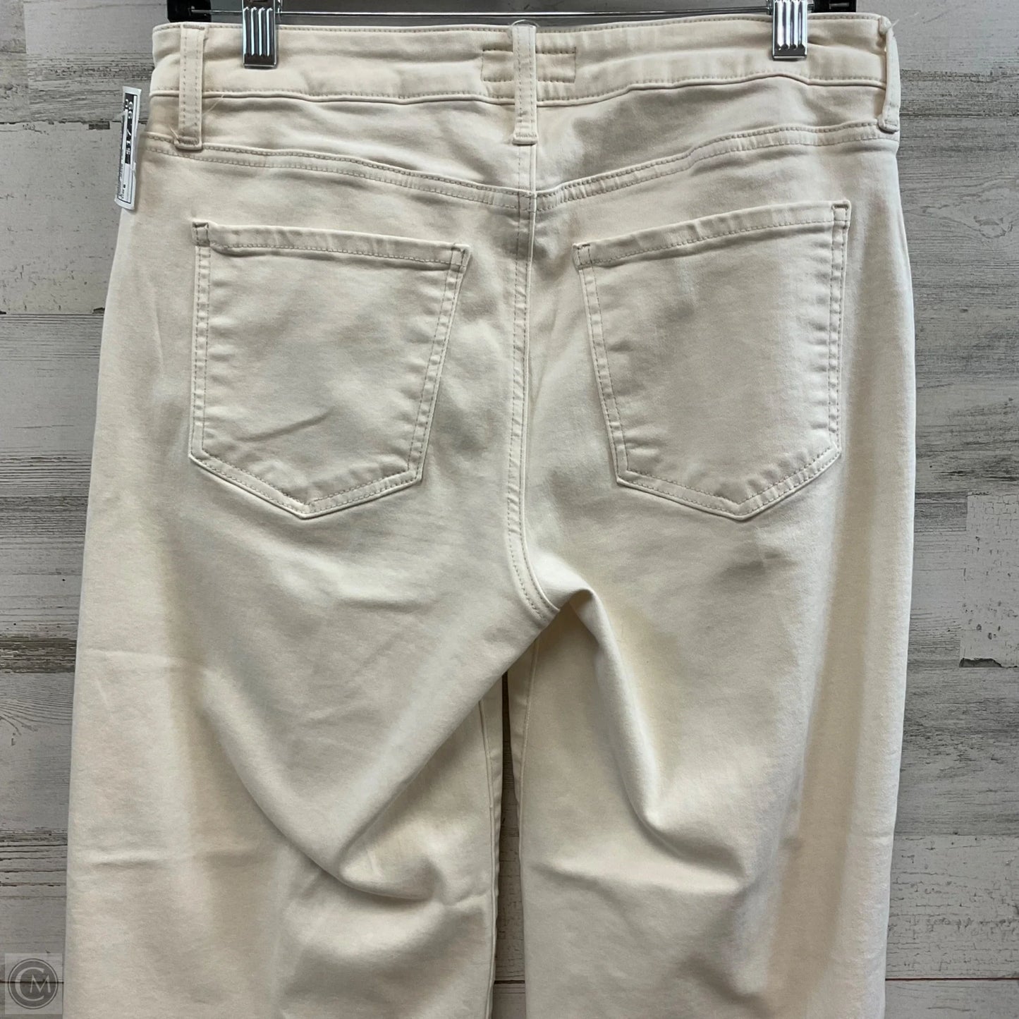 Jeans Wide Leg By Kut In Cream Denim, Size: 6