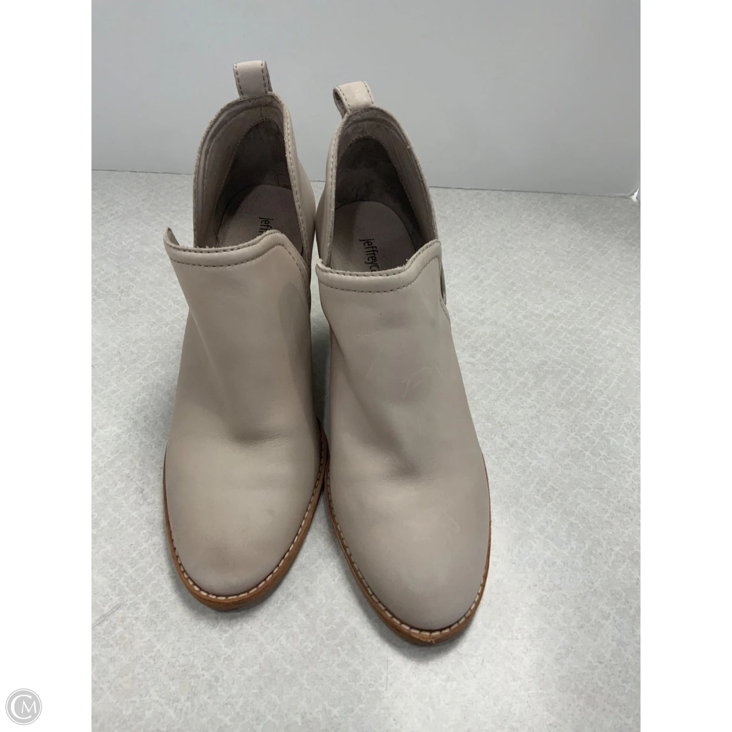 Boots Ankle Heels By Jeffrey Campbell In Grey, Size: 9.5