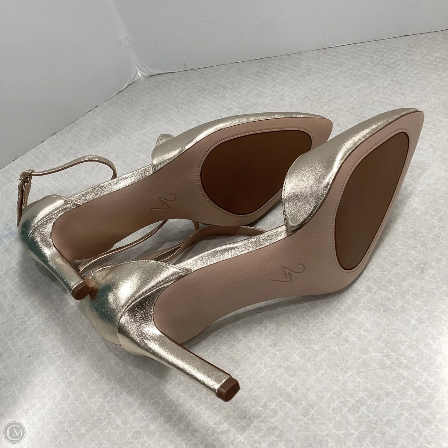 Shoes Heels Stiletto By 27 In Gold, Size: 9.5