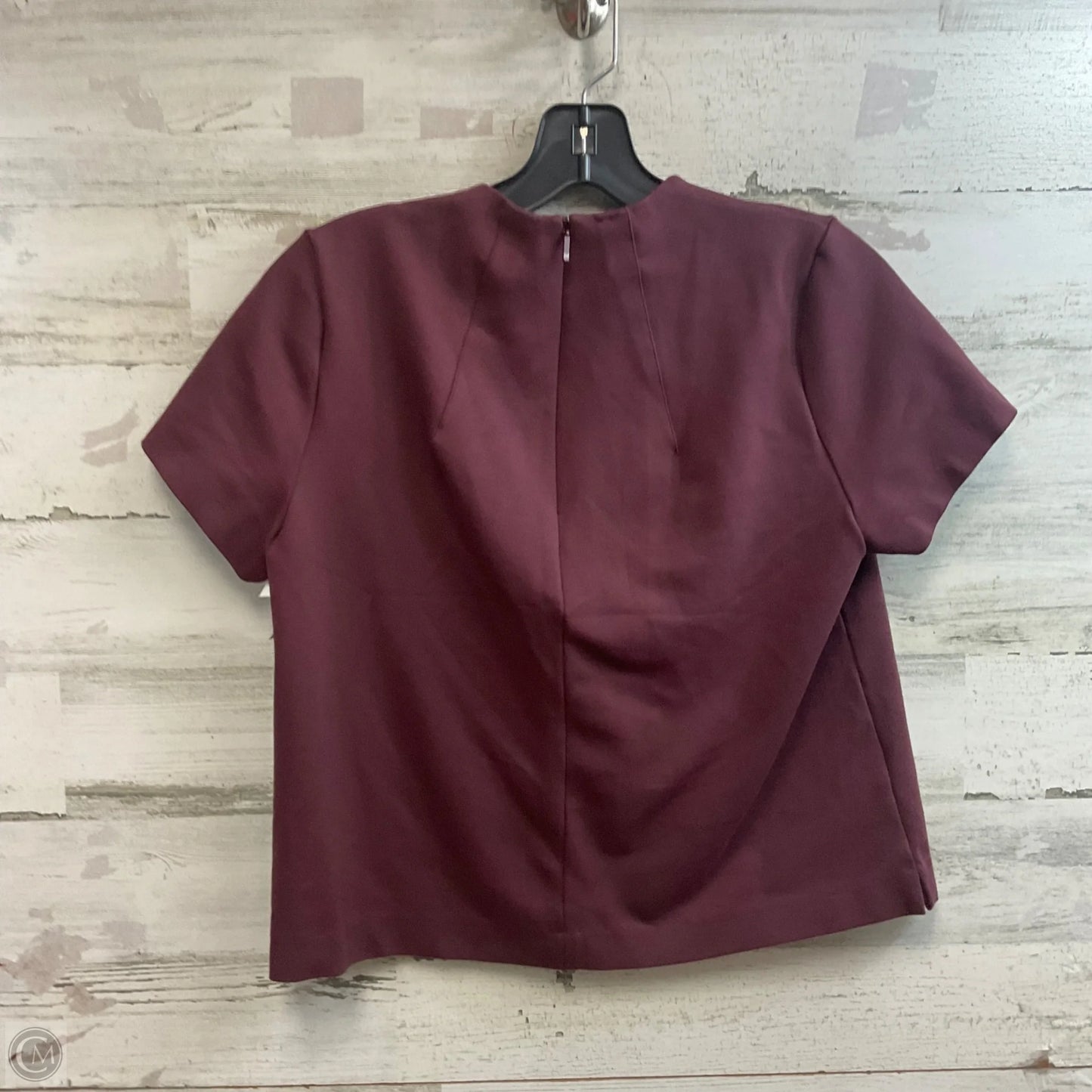 Top Short Sleeve By Spanx In Maroon, Size: M