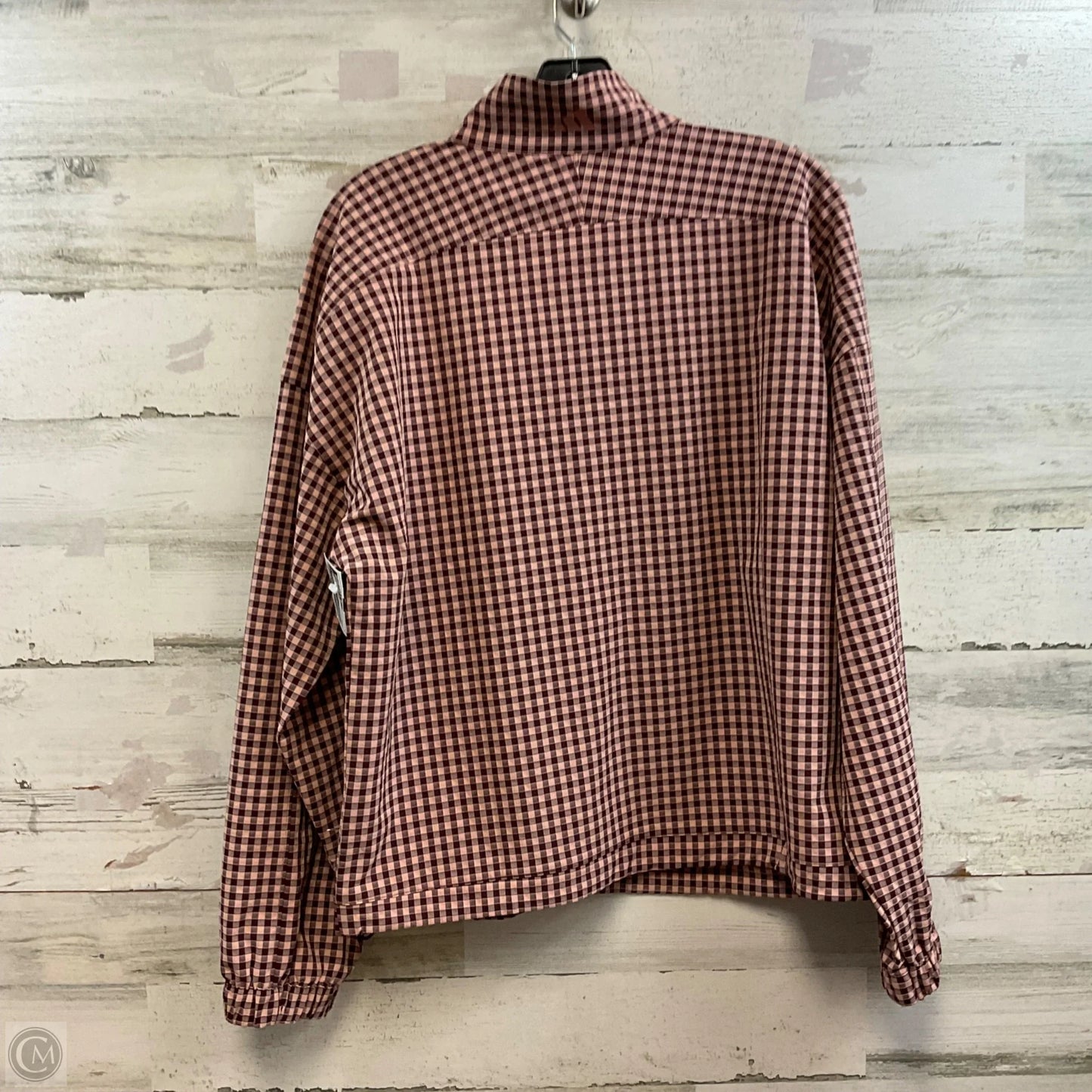 Athletic Jacket By Adidas In Red, Size: M