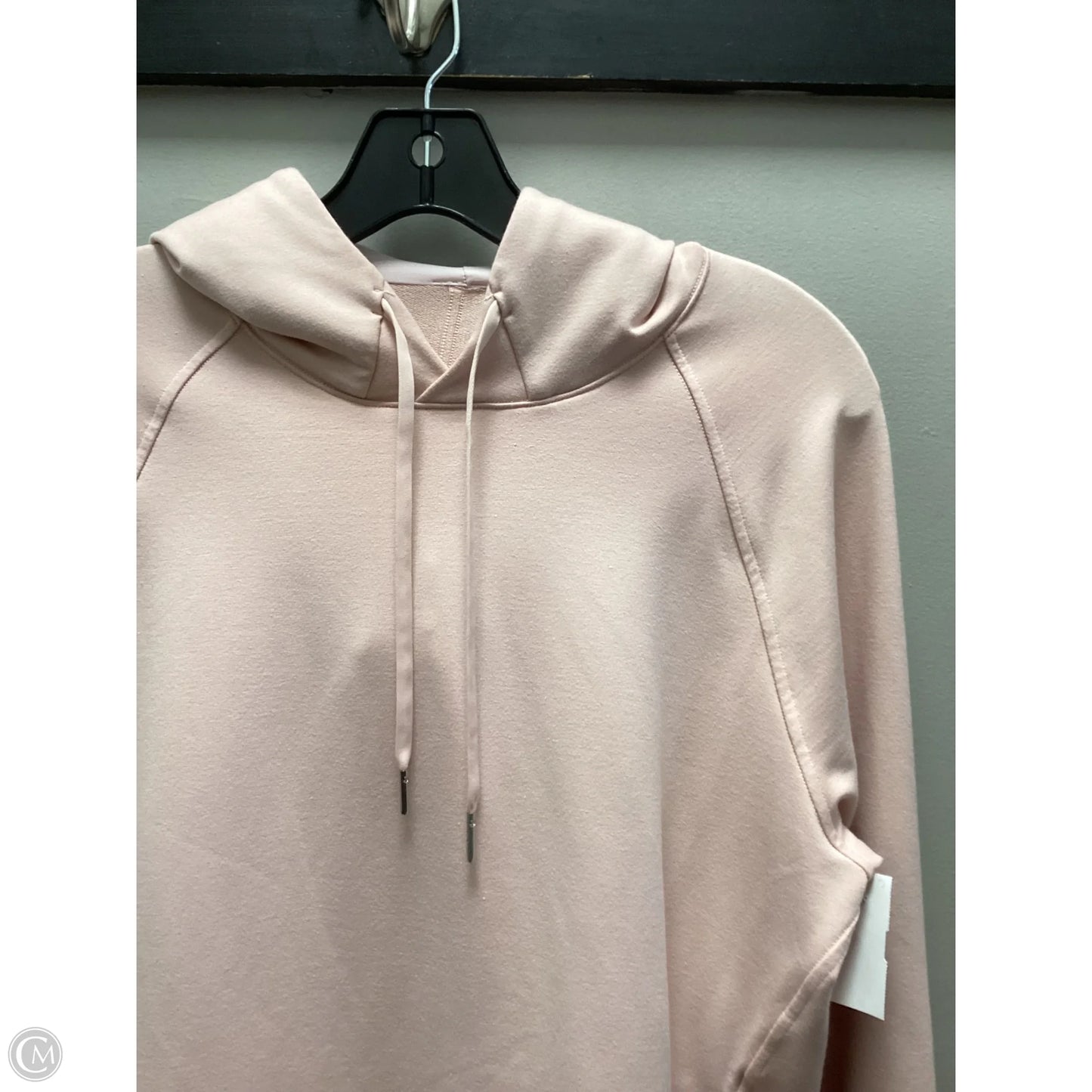 Athletic Top Long Sleeve Hoodie By Lululemon In Peach, Size: S
