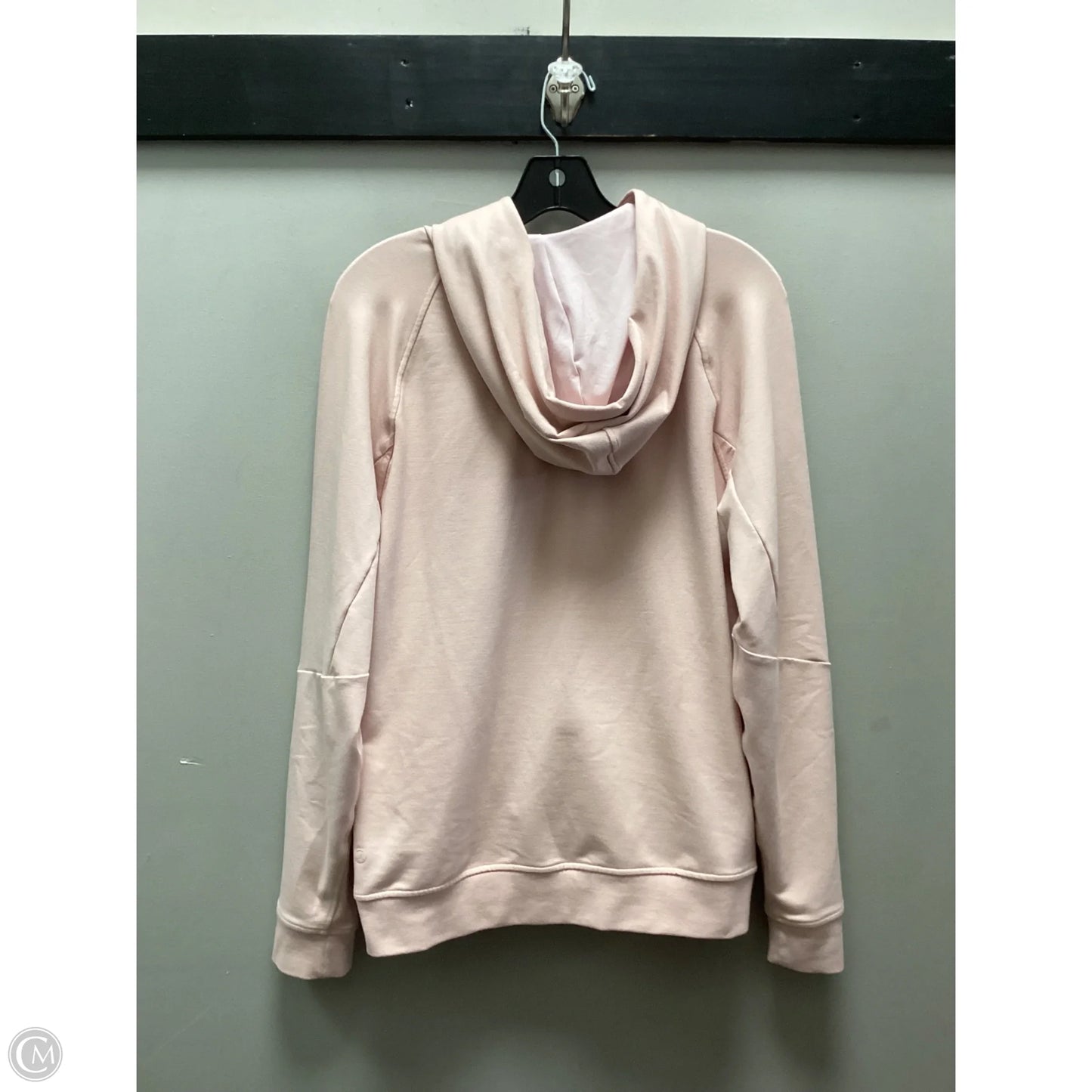 Athletic Top Long Sleeve Hoodie By Lululemon In Peach, Size: S