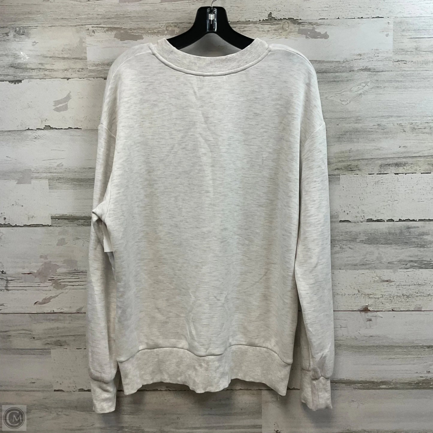 Athletic Sweatshirt Crewneck By Varley In Grey, Size: L