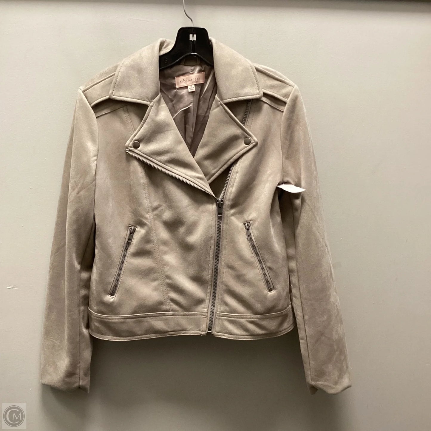 Jacket Moto By Philosophy In Brown, Size: M