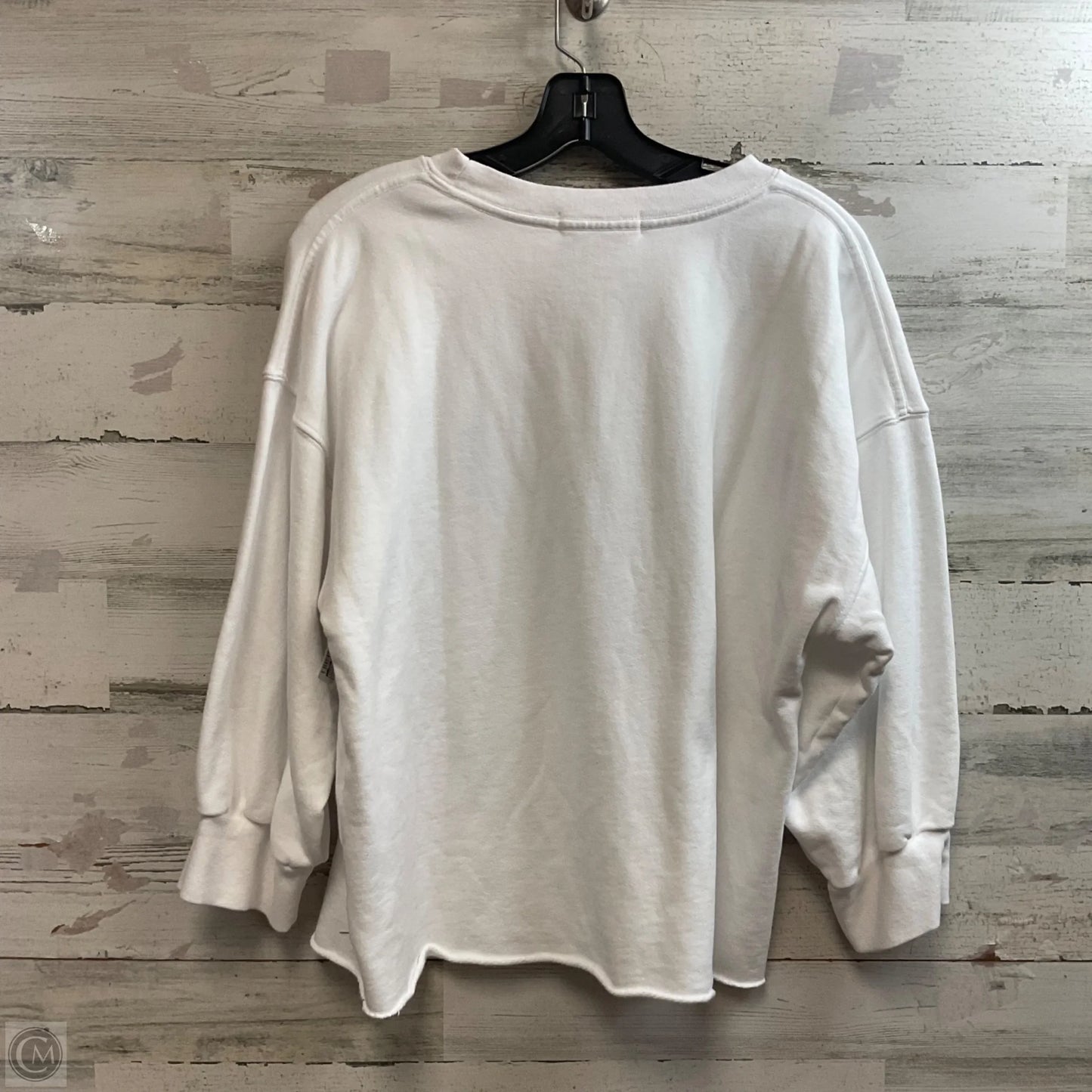 Sweatshirt Crewneck By PERFECT WHITE TEE In White, Size: M