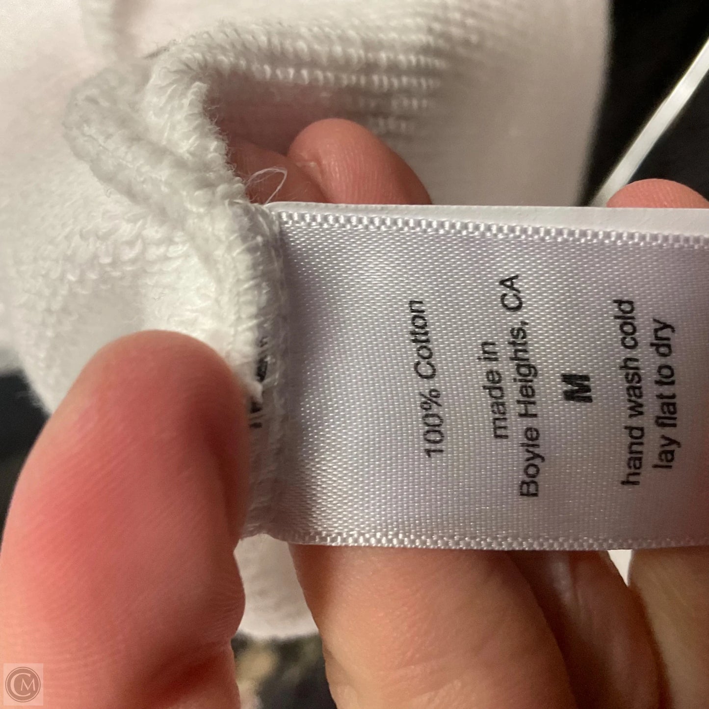 Sweatshirt Crewneck By PERFECT WHITE TEE In White, Size: M