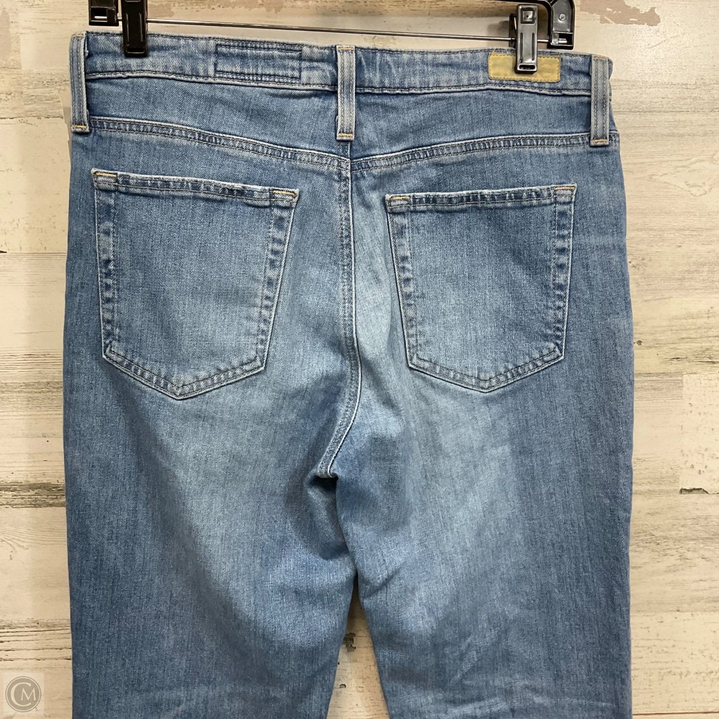 Jeans Straight By Ag Jeans In Blue Denim, Size: 10