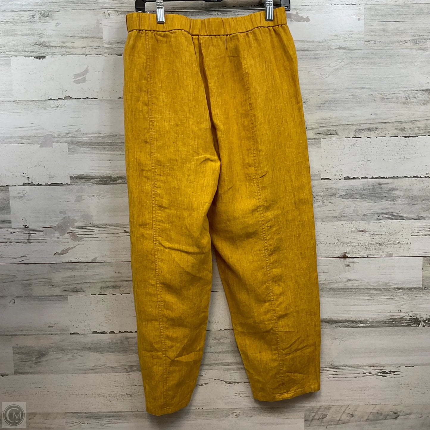 Pants Linen By Eileen Fisher In Yellow, Size: S