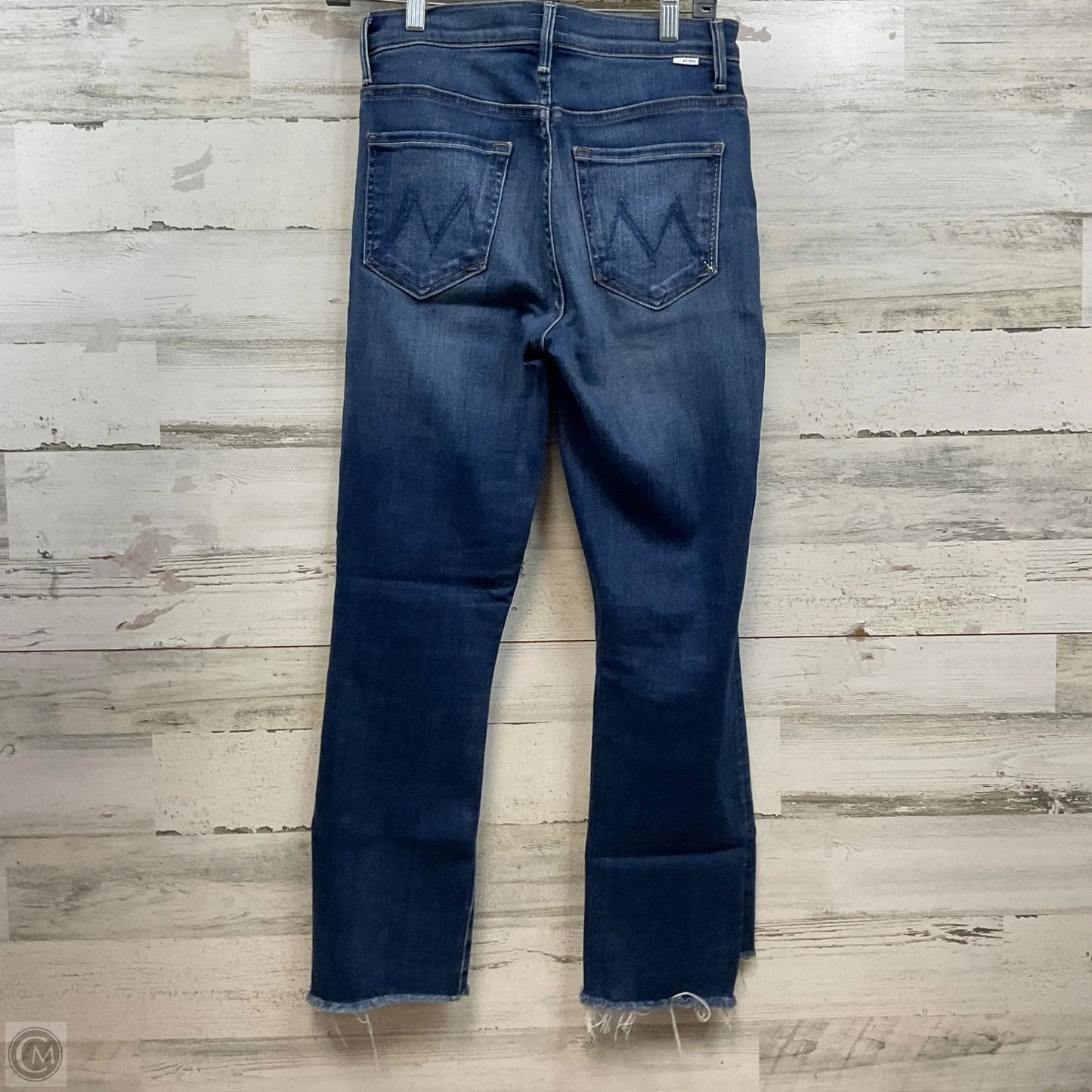 Jeans Cropped By Mother In Blue Denim, Size: 4