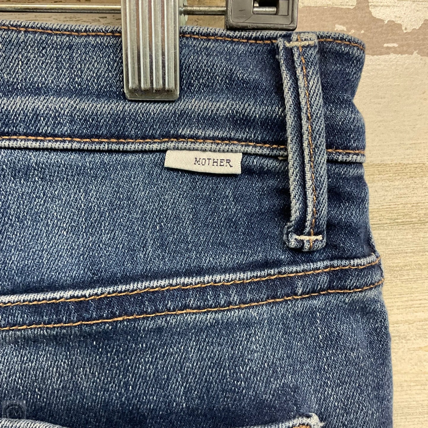 Jeans Cropped By Mother In Blue Denim, Size: 4