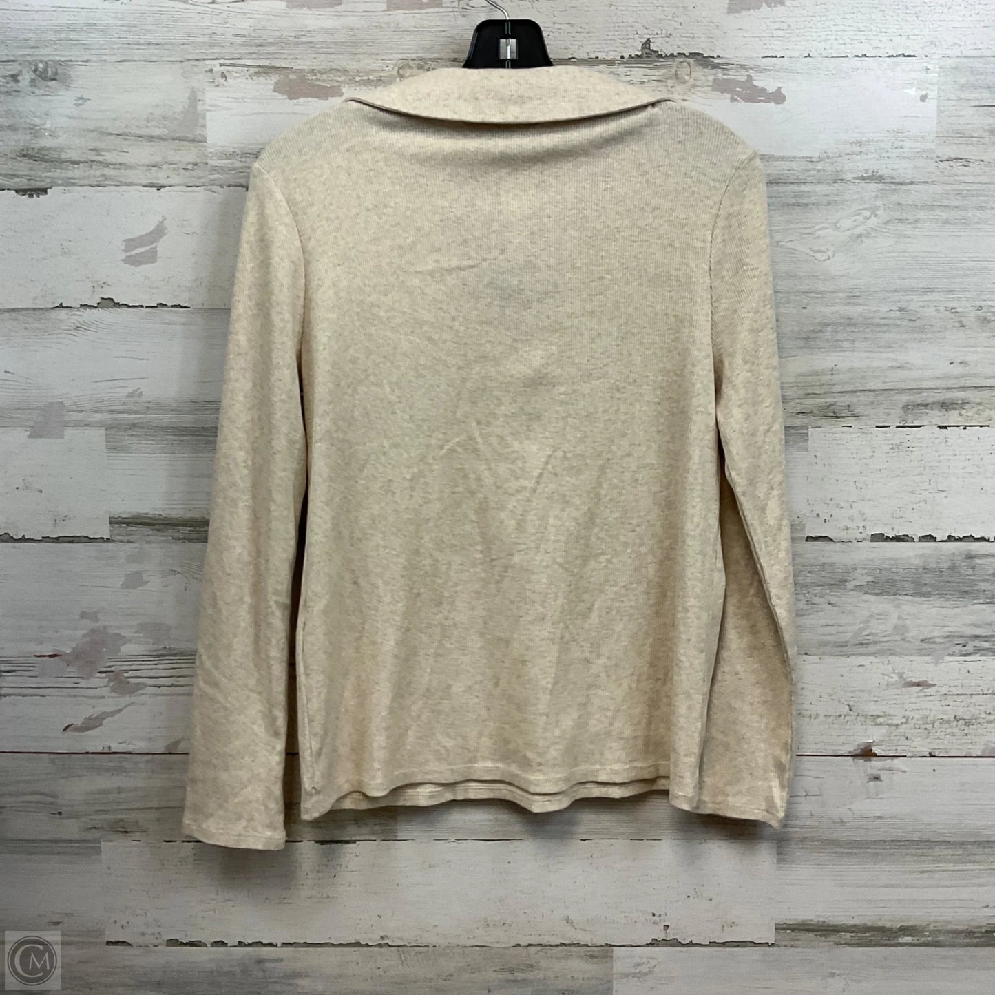 Top Long Sleeve By montgomery post In Cream, Size: S