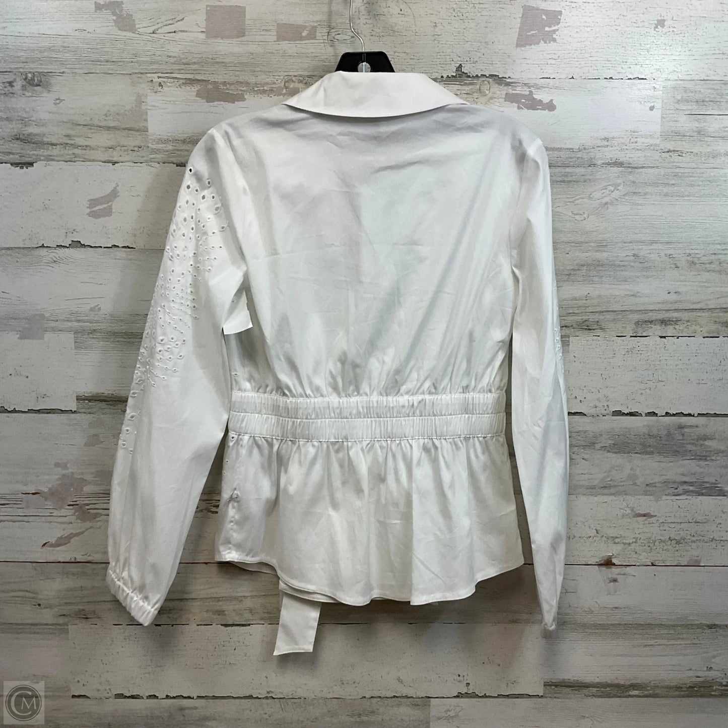 Blouse Long Sleeve By White House Black Market In White, Size: Xxs