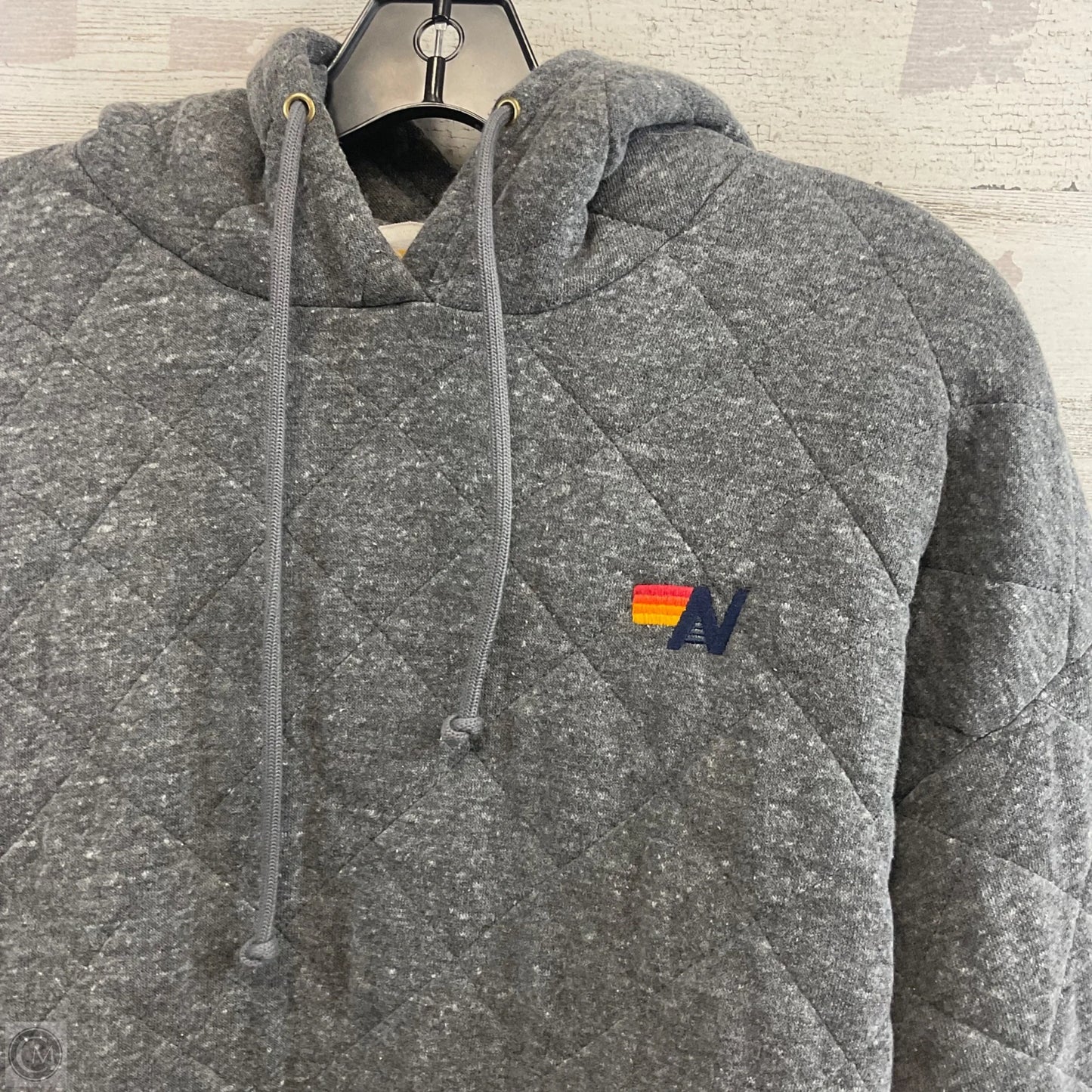 Sweatshirt Hoodie By Aviator Nation In Grey, Size: S