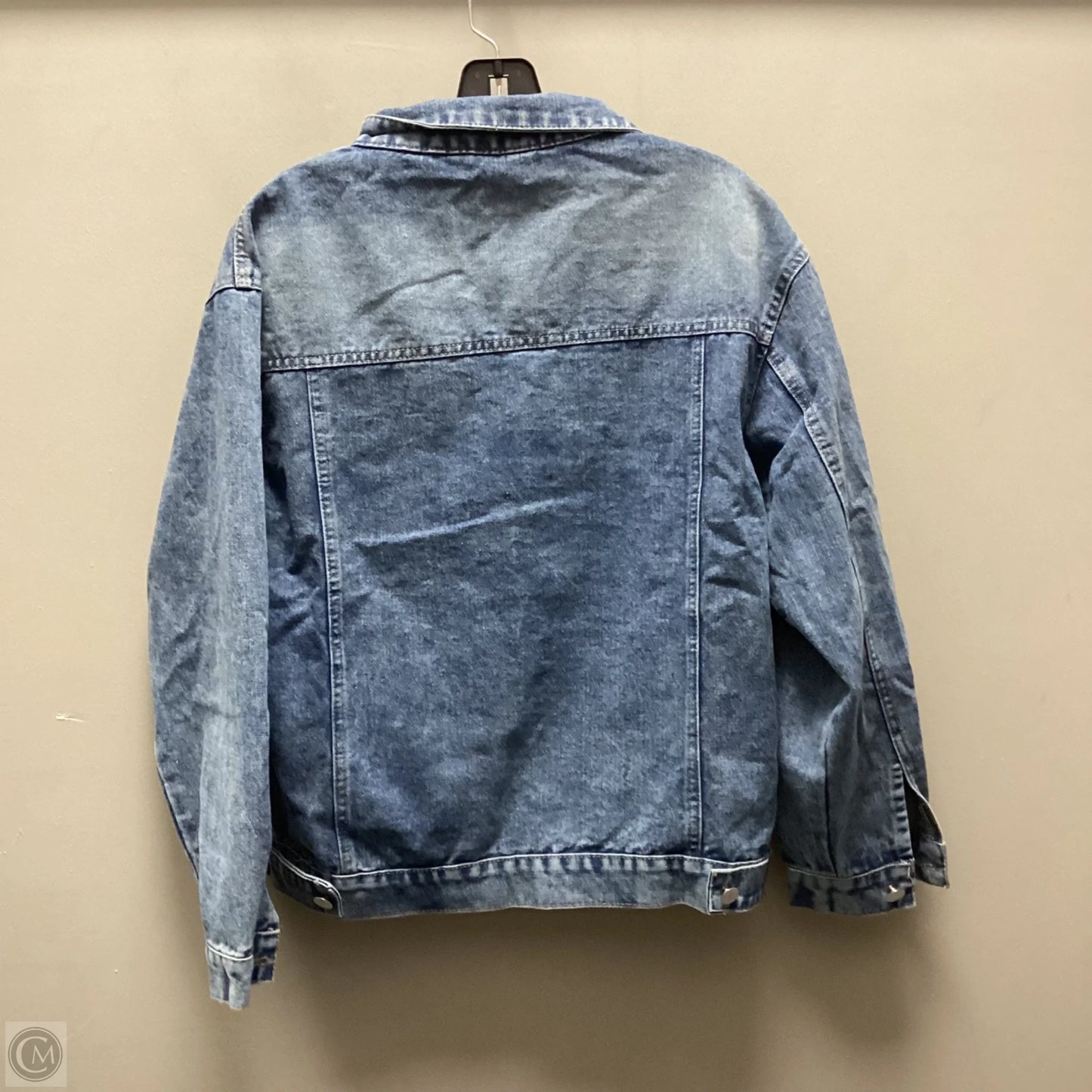Jacket Denim By Bei Bei In Blue Denim, Size: Xl