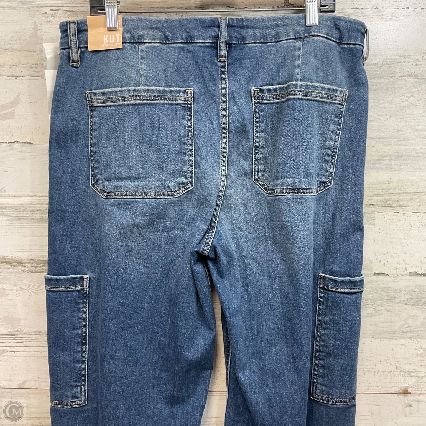 Jeans Wide Leg By Kut In Blue Denim, Size: 14