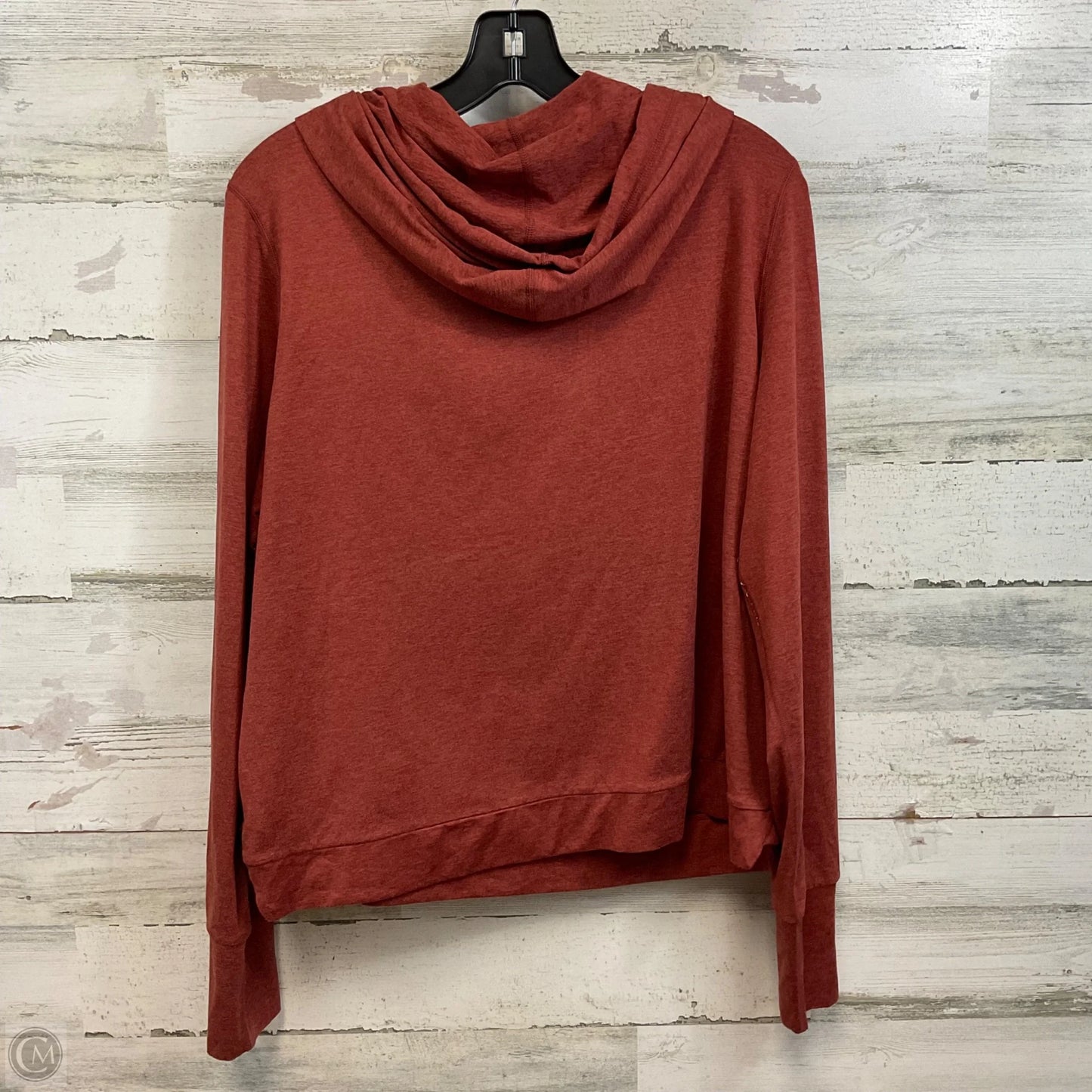 Athletic Top Long Sleeve Hoodie By Vuori In Brown, Size: Xxl