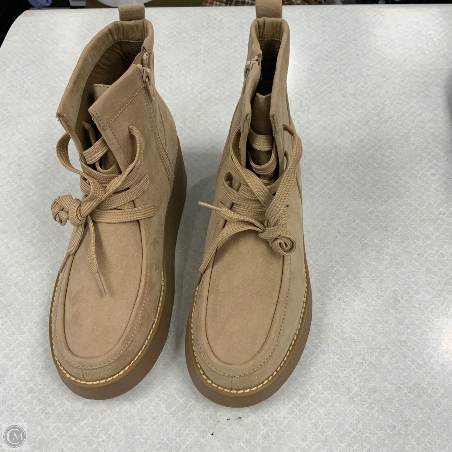 Boots Ankle Flats By Sonoma In Tan, Size: 8