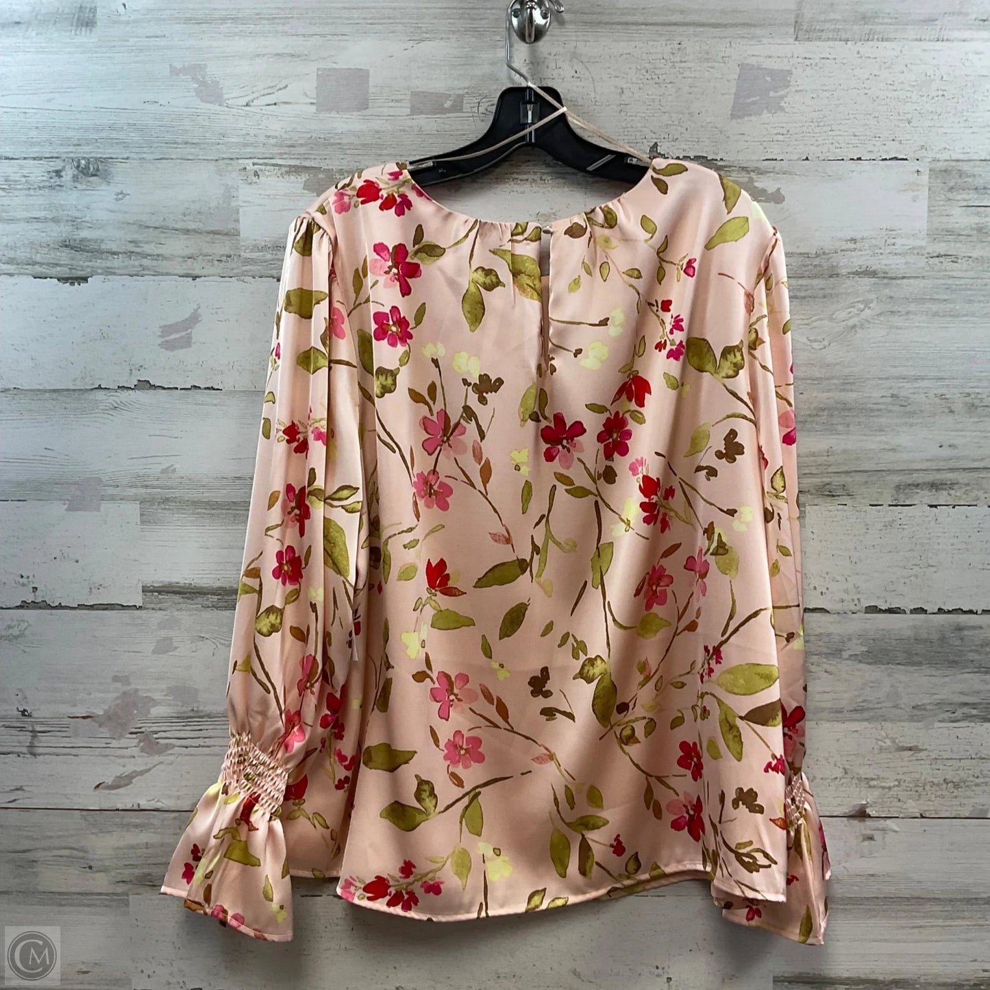 Blouse Long Sleeve By Cece In Pink, Size: 1x