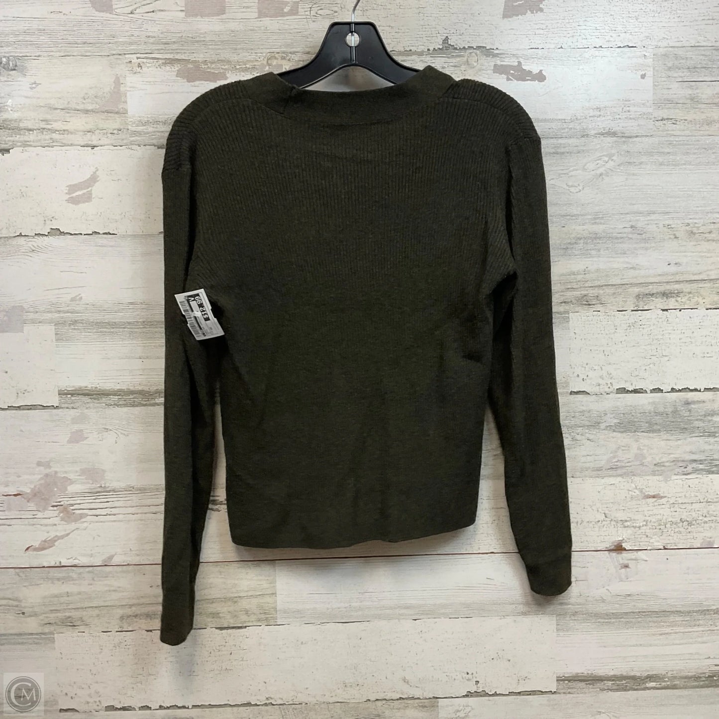 Sweater Cardigan By Cme In Green, Size: Xs