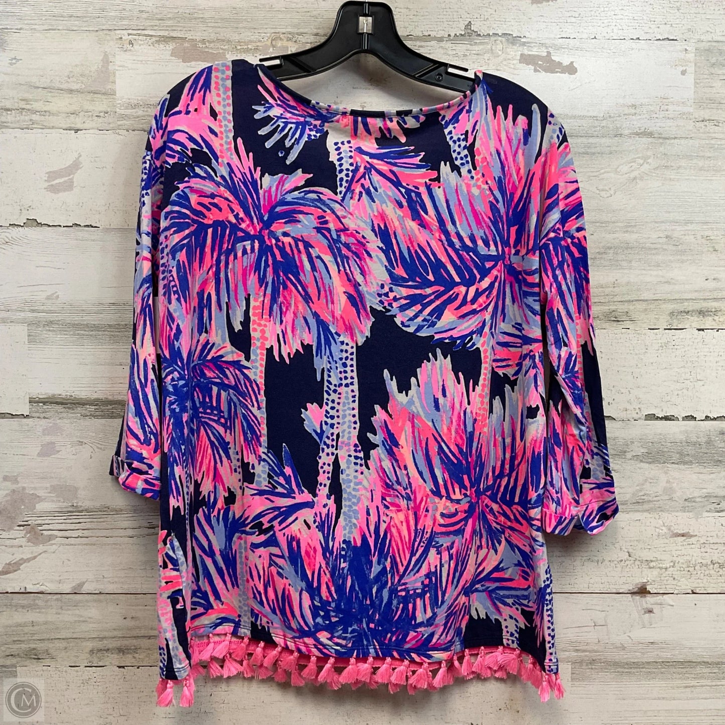 Top Long Sleeve By Lilly Pulitzer In Blue, Size: M
