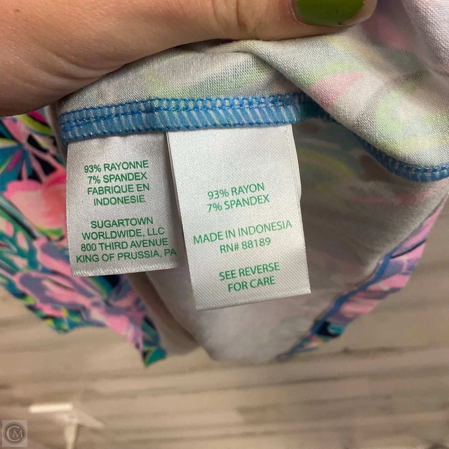 Dress Casual Short By Lilly Pulitzer In Blue & Pink, Size: M