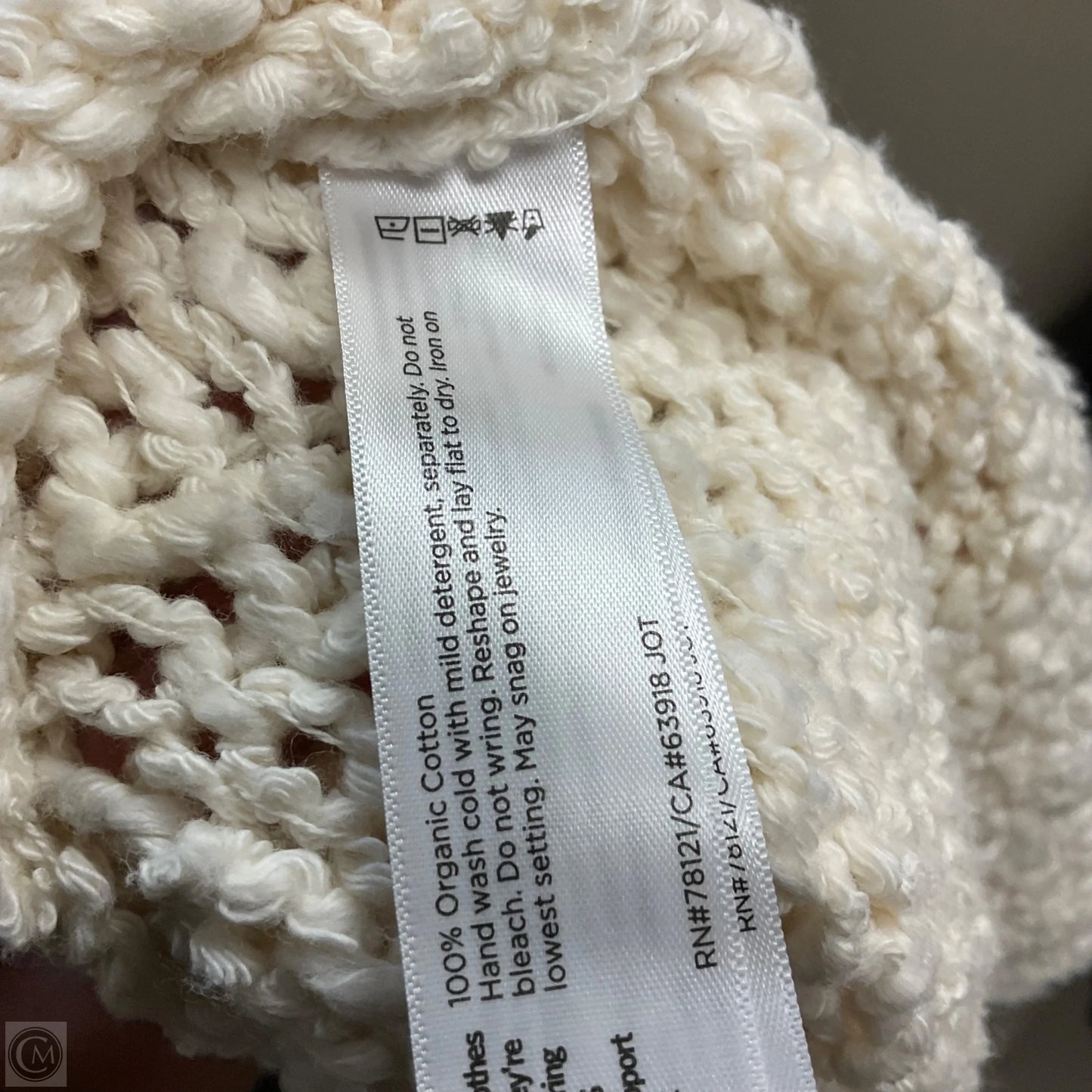 Sweater By Eileen Fisher In Cream, Size: Xl