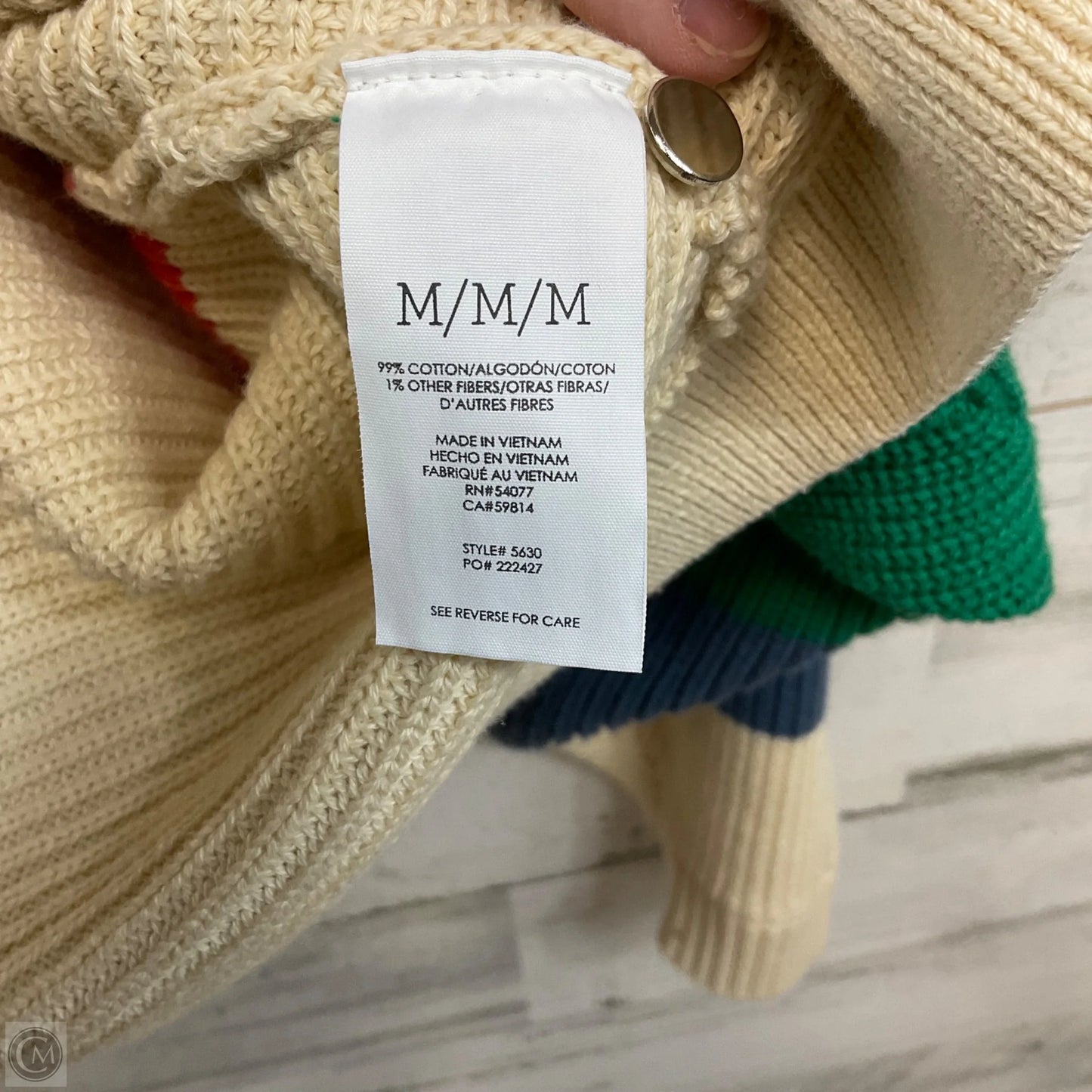 Sweater Cardigan By Cabi In Cream, Size: M