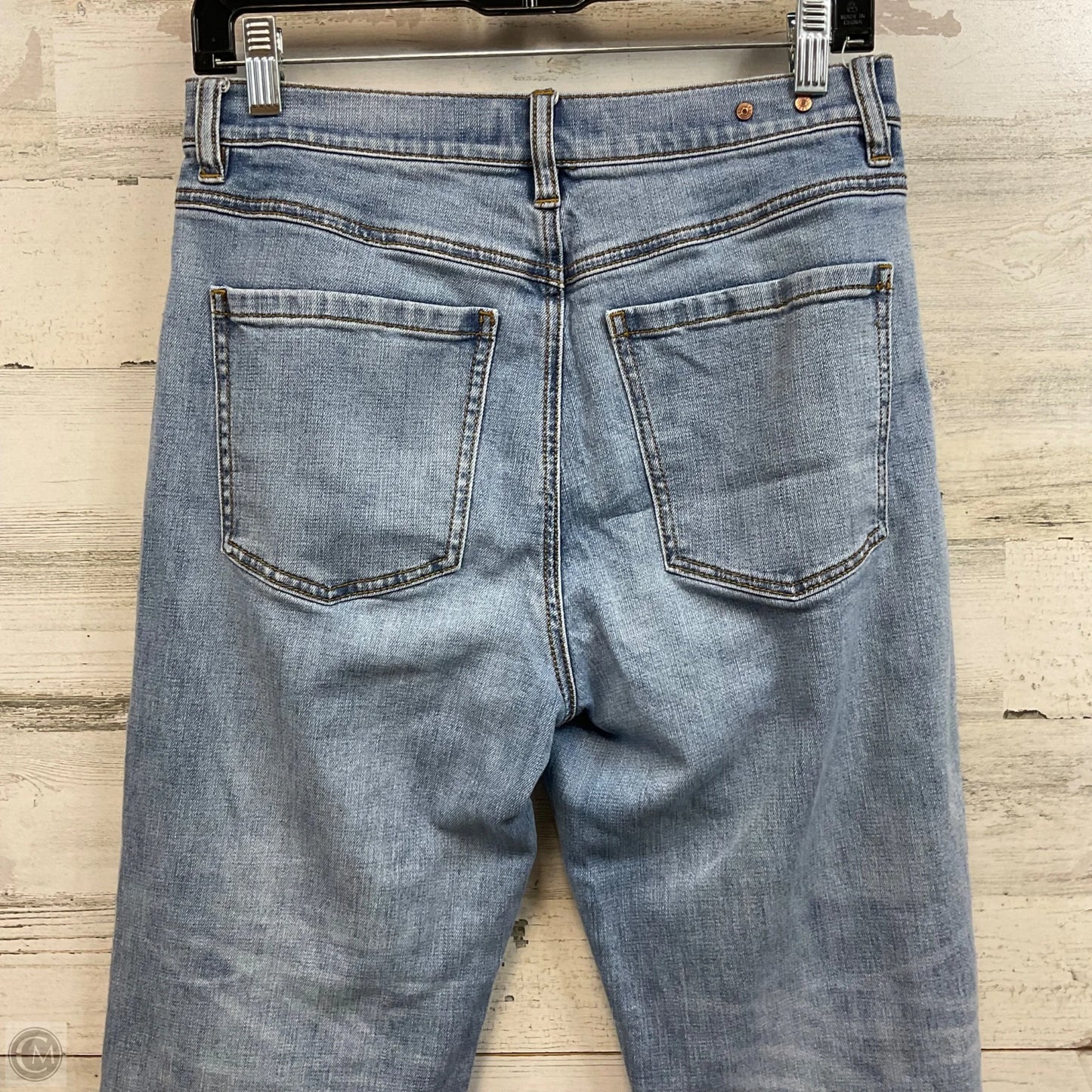 Jeans Cropped By Cabi In Blue Denim, Size: 6
