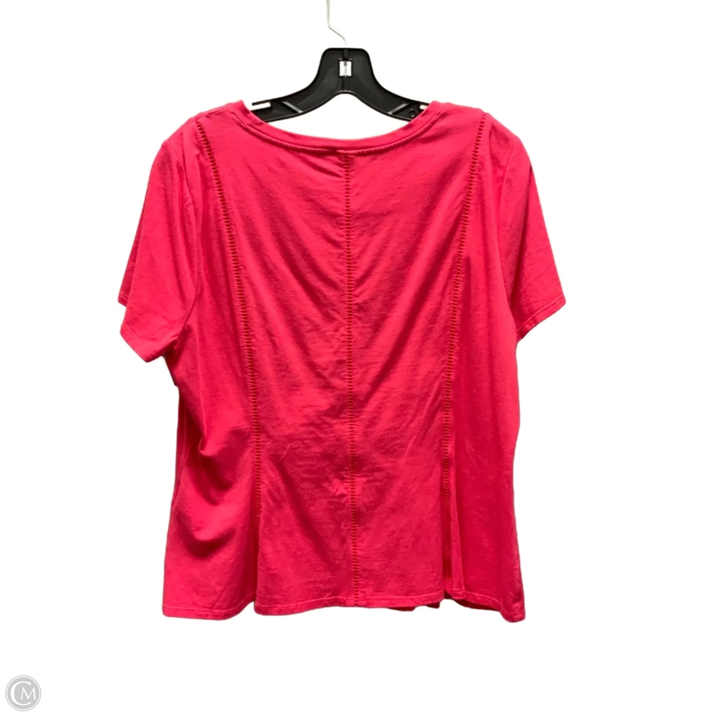 Top Short Sleeve By White House Black Market In Pink, Size: Xl