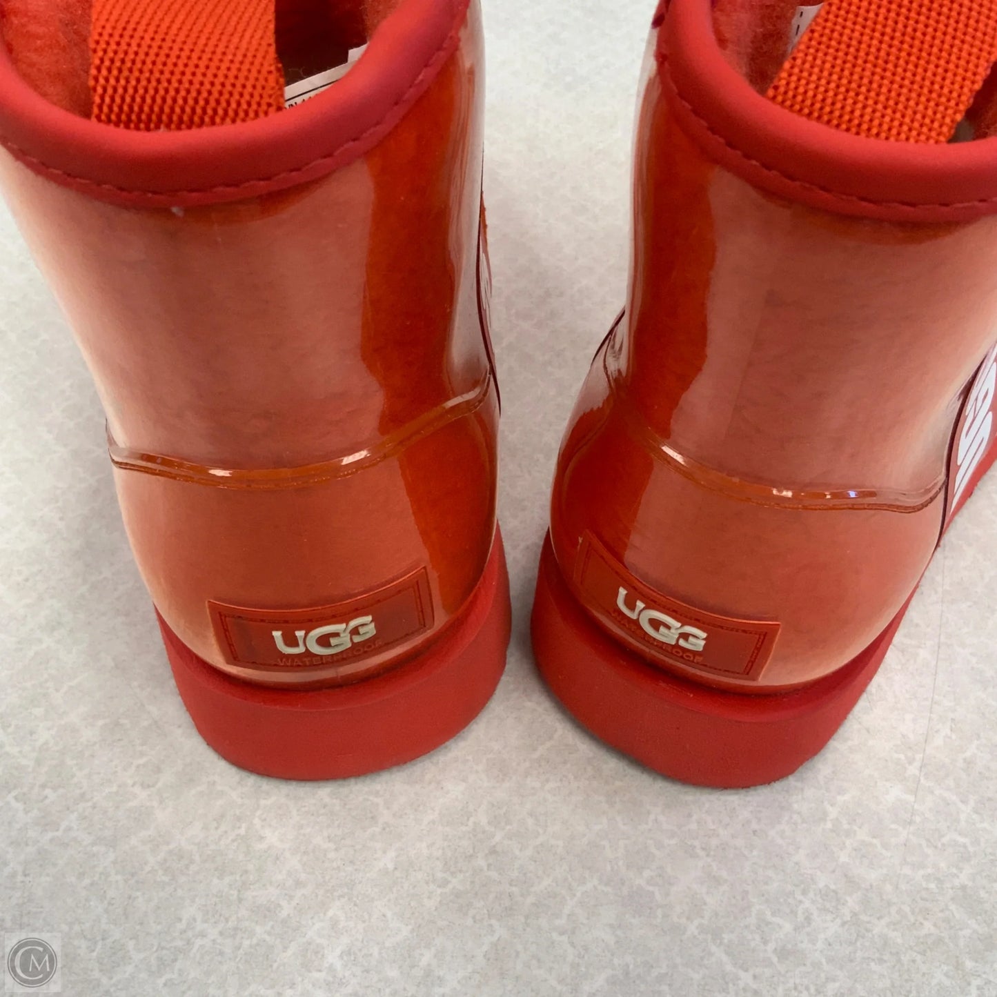 Boots Ankle Flats By Ugg In Orange, Size: 6