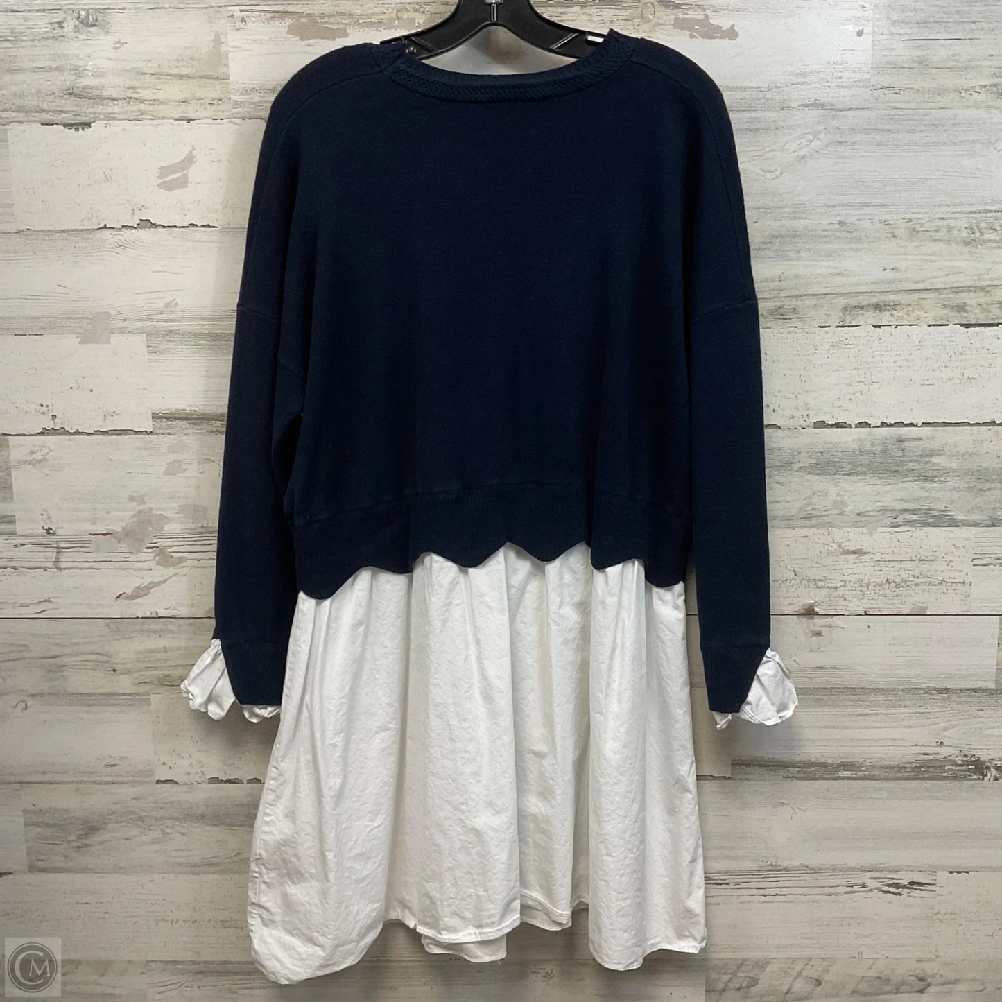 Dress Casual Short By English Factory In Blue, Size: 1x