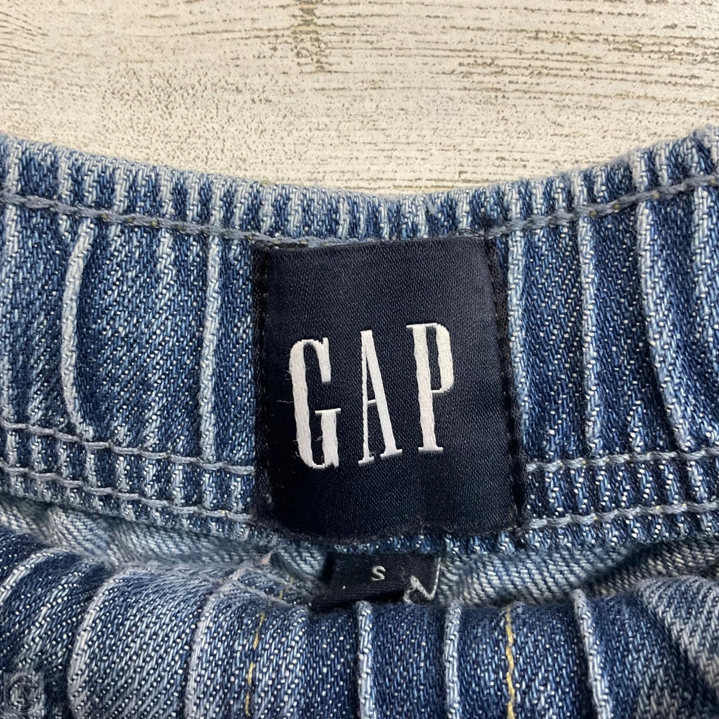 Jeans Wide Leg By Gap In Blue Denim, Size: S