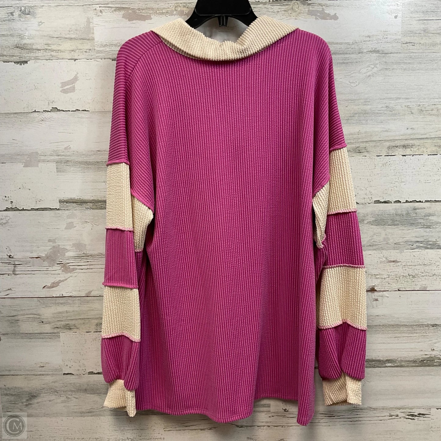 Top Long Sleeve By Heimish Usa In Pink, Size: 3x