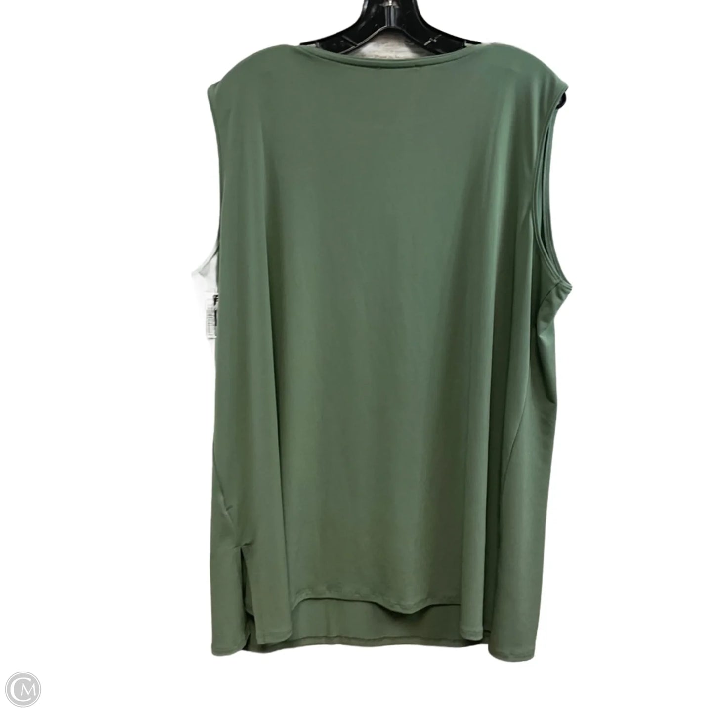 Top Sleeveless Basic By Zenana In Green, Size: 3x