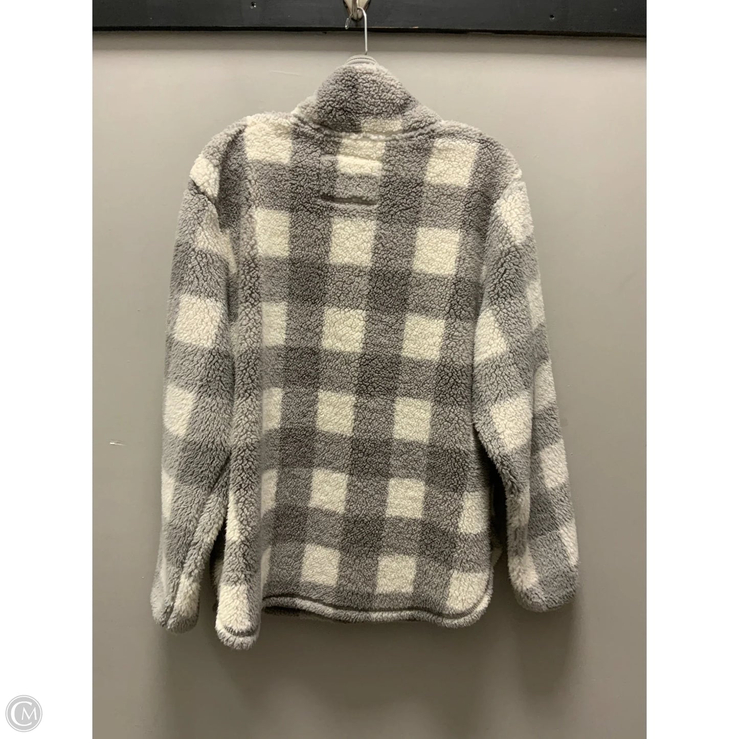 Top Long Sleeve By Cme In Grey, Size: Xl