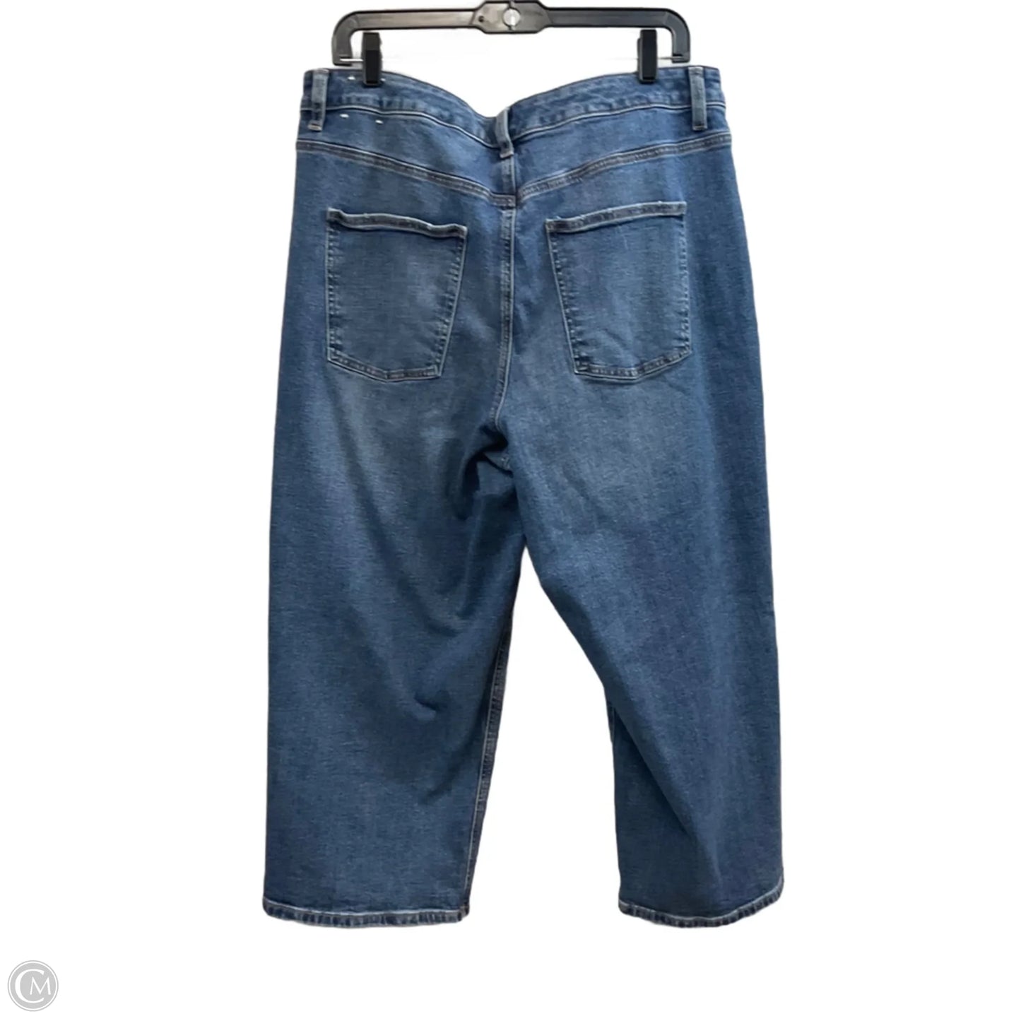 Jeans Wide Leg By Talbots In Blue Denim, Size: 16