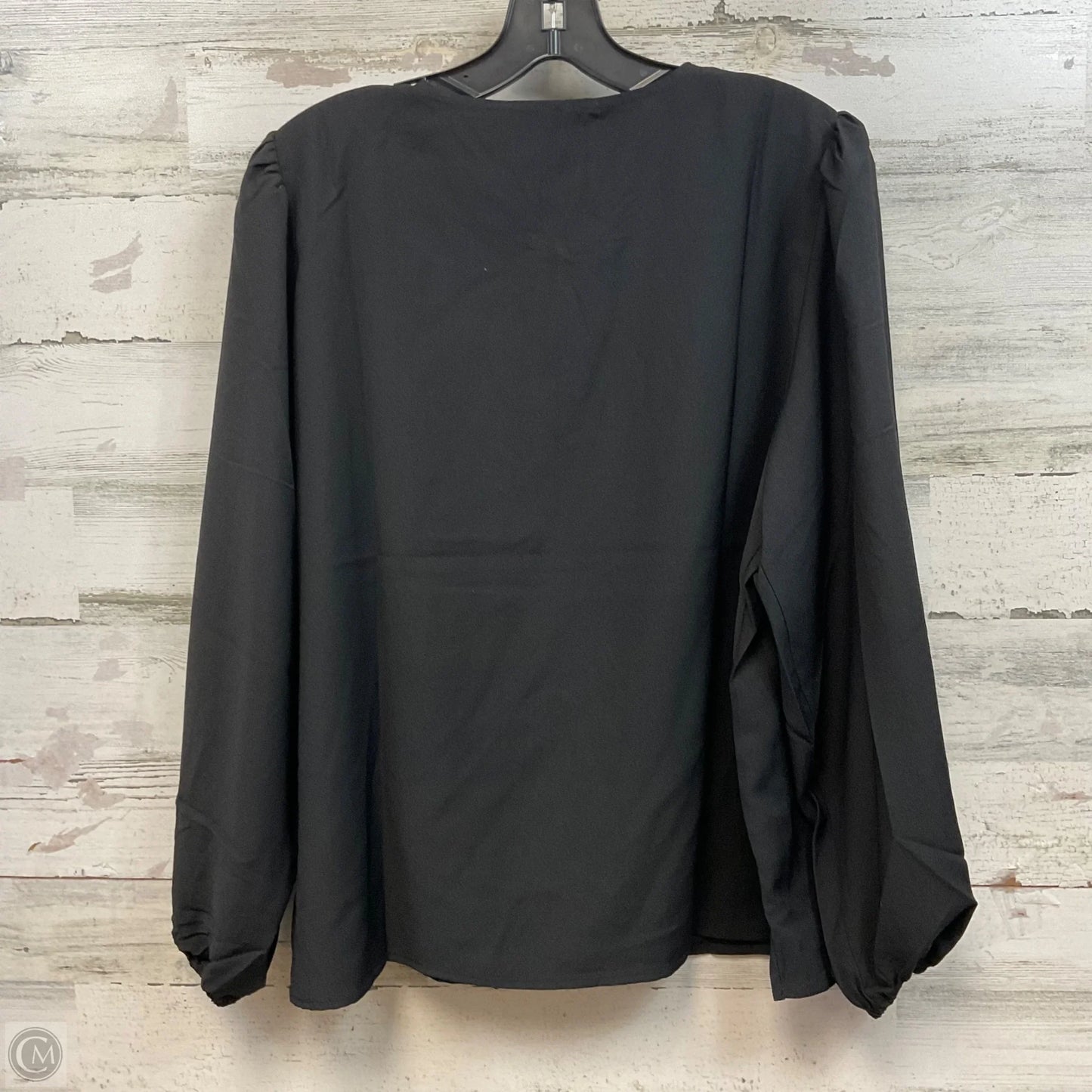 Blouse Long Sleeve By J. Crew In Black, Size: L